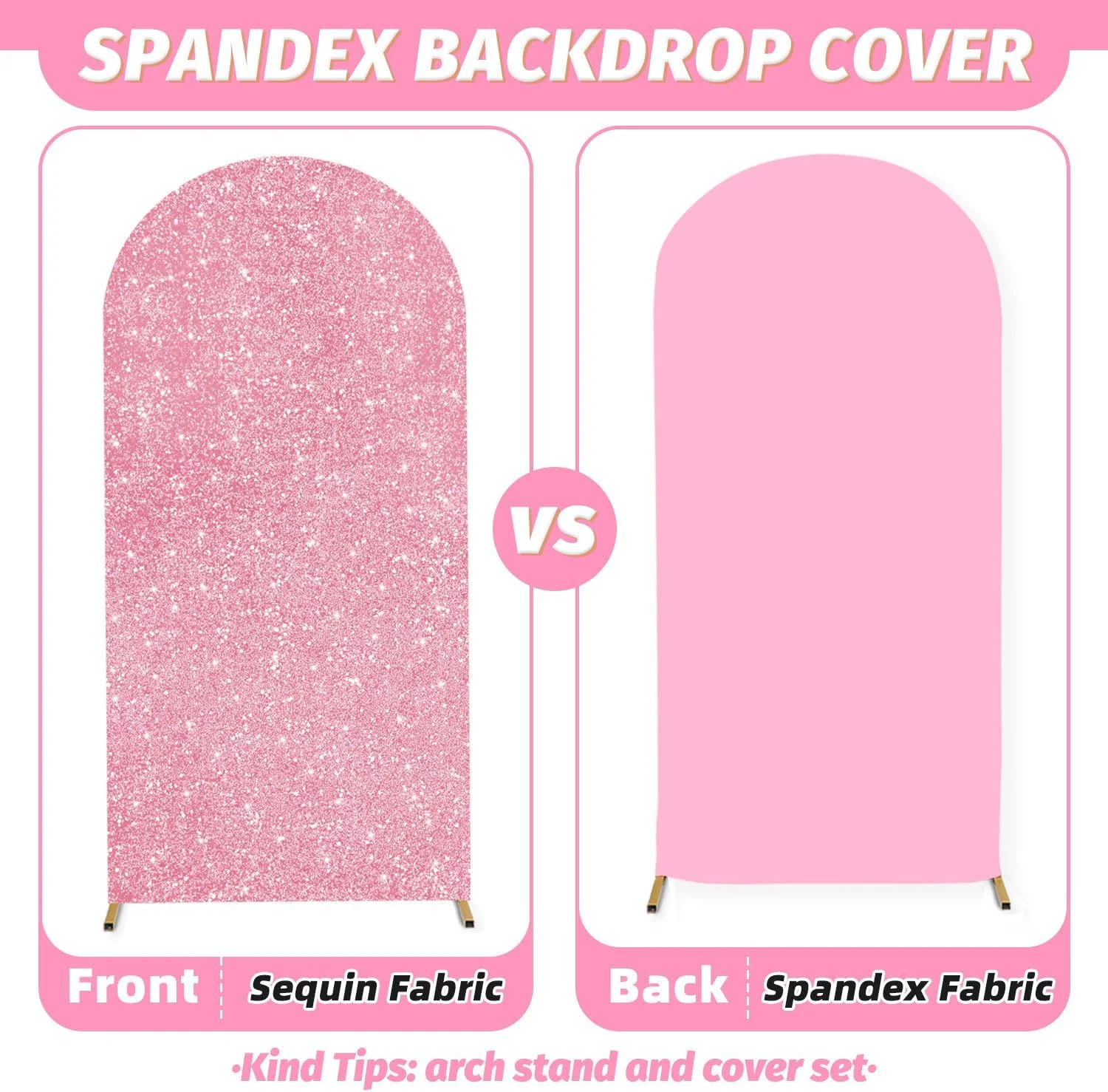 مجموعه پایه و روکش پس زمینه قوسی فلزی MODFUNS در اندازه های 1.8، 2 و 2.2 متری با روکش قوسی پولک طلایی صورتی. مجموعه 3 عددی پایه های قوسی، روکش های قوسی کیارا برای تزئینات مراسم عروسی و مهمانی مجموعه پایه و روکش پس زمینه قوسی فلزی MODFUNS در اندازه های 1.8، 2 و 2.2 متری با روکش قوسی پولک طلایی صورتی. مجموعه 3 عددی پایه های قوسی، روکش های قوسی کیارا برای تزئینات مراسم عروسی و مهمانی