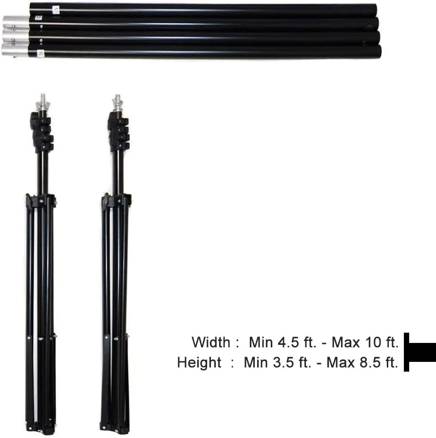 پایه نگهدارنده پس زمینه موسلین قابل تنظیم استودیو LS LIMO، طول 3 متر، مدل AGG1112 پایه نگهدارنده پس زمینه موسلین قابل تنظیم استودیو LS LIMO، طول 3 متر، مدل AGG1112