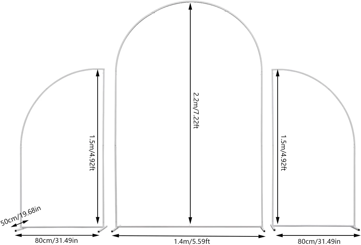 استند پس زمینه فلزی (3 تکه/سفید) استند پس زمینه فلزی (3 تکه/سفید)