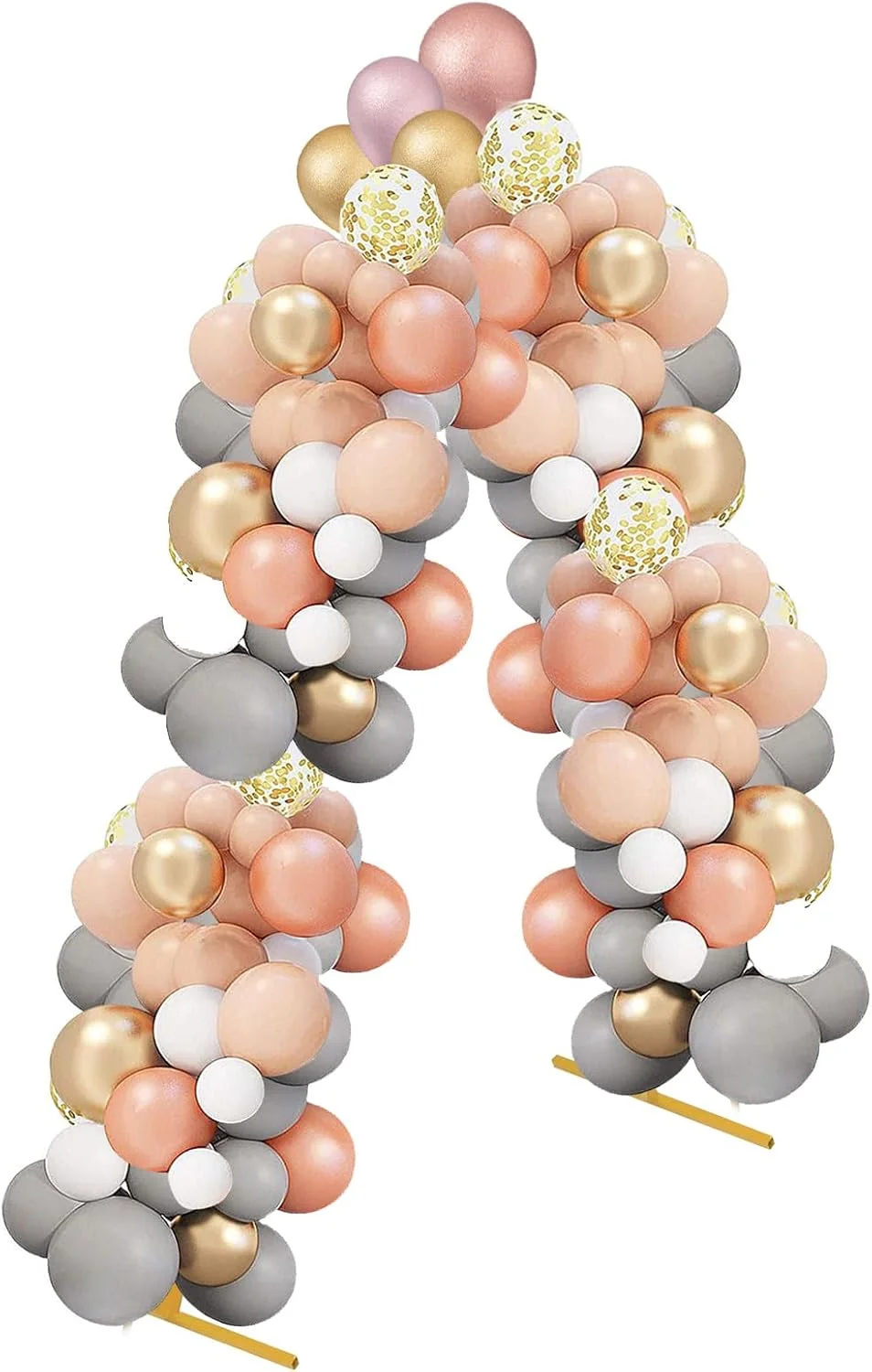 پایه پس زمینه MDEOOSKY، کیت لوله پایه پس زمینه سنگین با پایه فولادی، پایه پس زمینه مثلثی برای دکوراسیون نمایشگاه جشن تولد عروسی، 2.65x1.25 متر، طلایی پایه پس زمینه MDEOOSKY، کیت لوله پایه پس زمینه سنگین با پایه فولادی، پایه پس زمینه مثلثی برای دکوراسیون نمایشگاه جشن تولد عروسی، 2.65x1.25 متر، طلایی