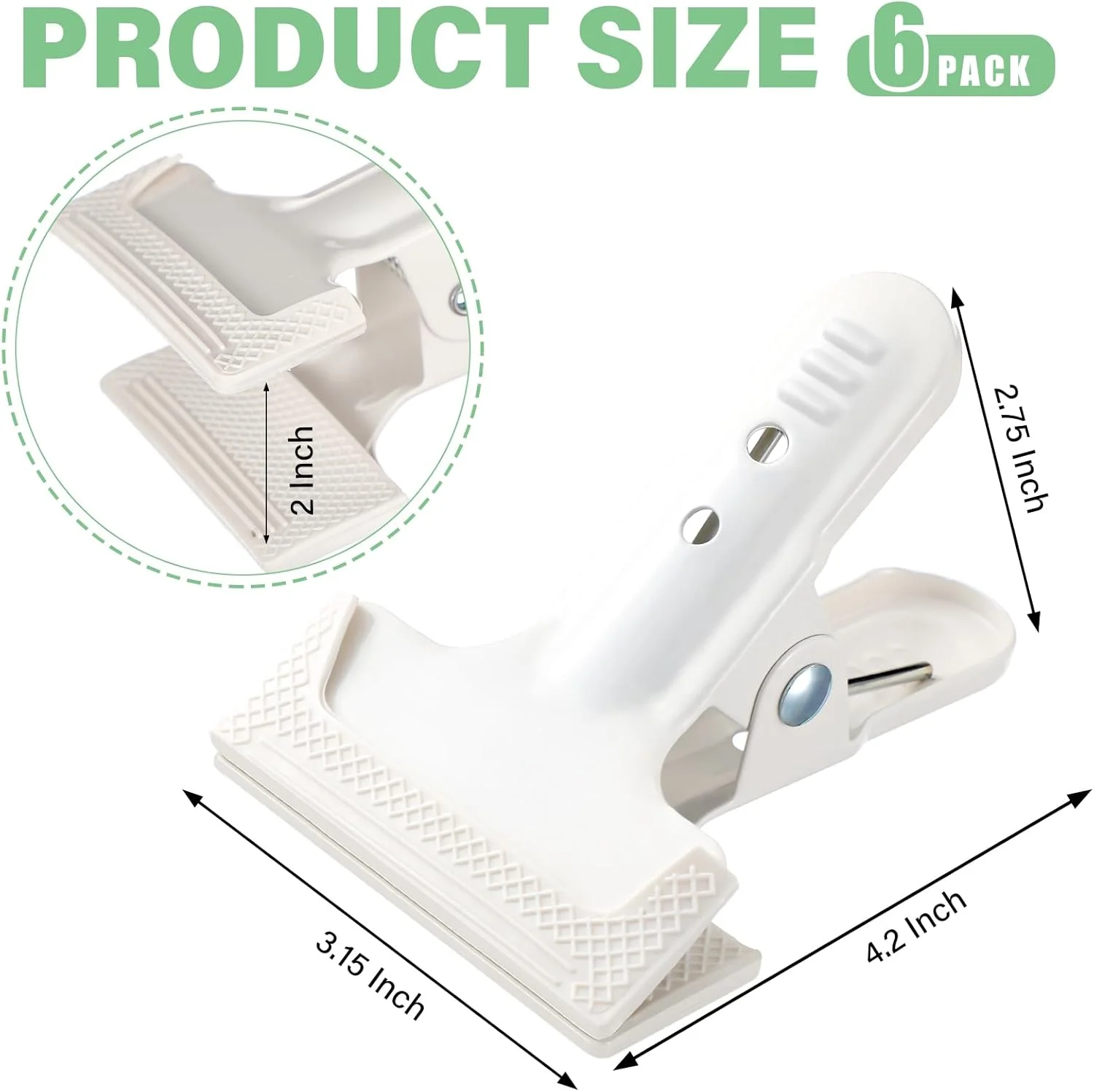 بسته 6 عددی گیره های فنری پس زمینه LemonRoad، طول 10.5 سانتی متر، گیره های کمان بادکنک با گیره ضد لغزش، گیره های سنگین برای حلقه بادکنک، پایه های پس زمینه عکاسی، نجاری، پروژه های بهبود خانه (سفید)