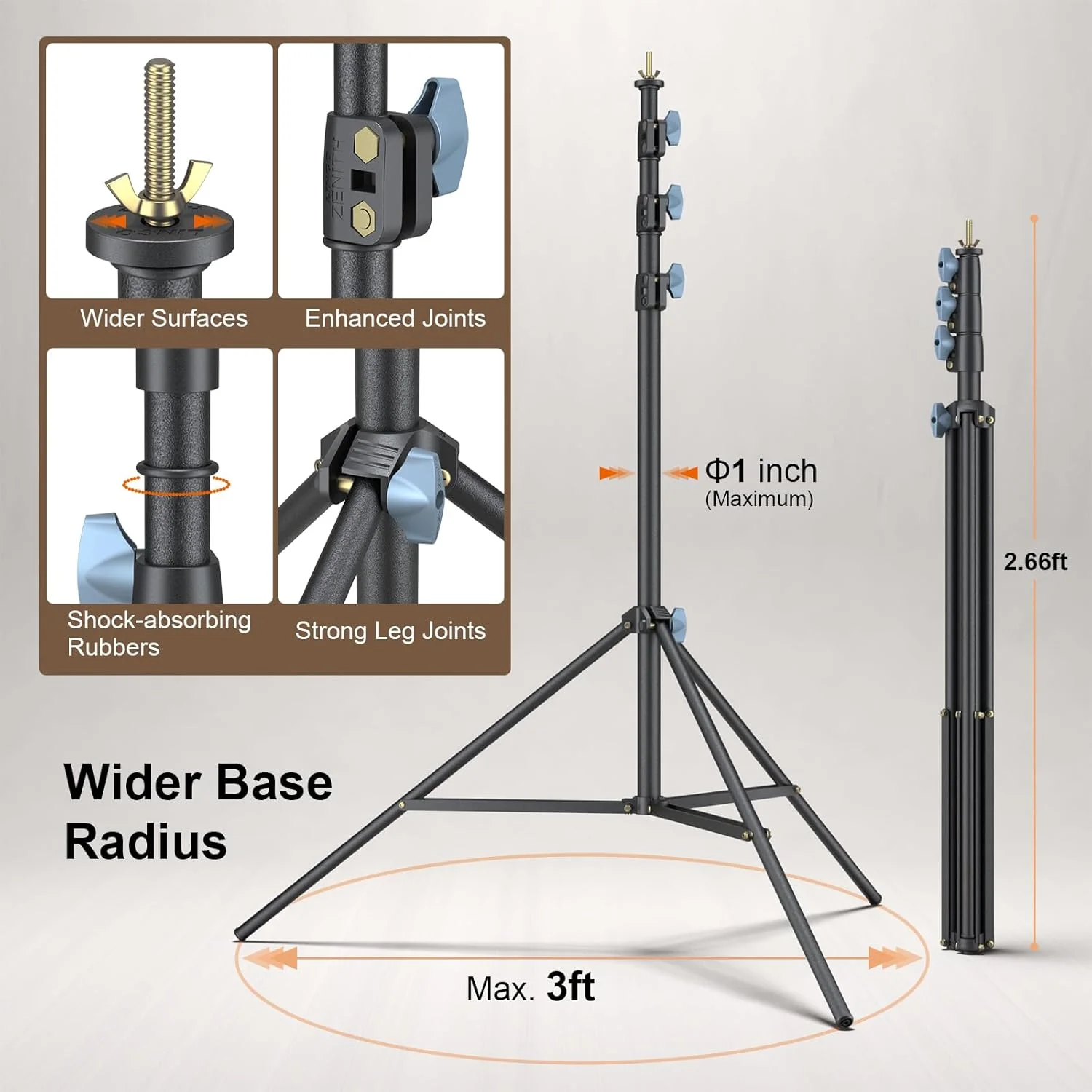 سیستم کیت پایه نگهدارنده پس زمینه عکاسی لینکو Lincostore با ابعاد 9x10 فوت مدل 4154-4236