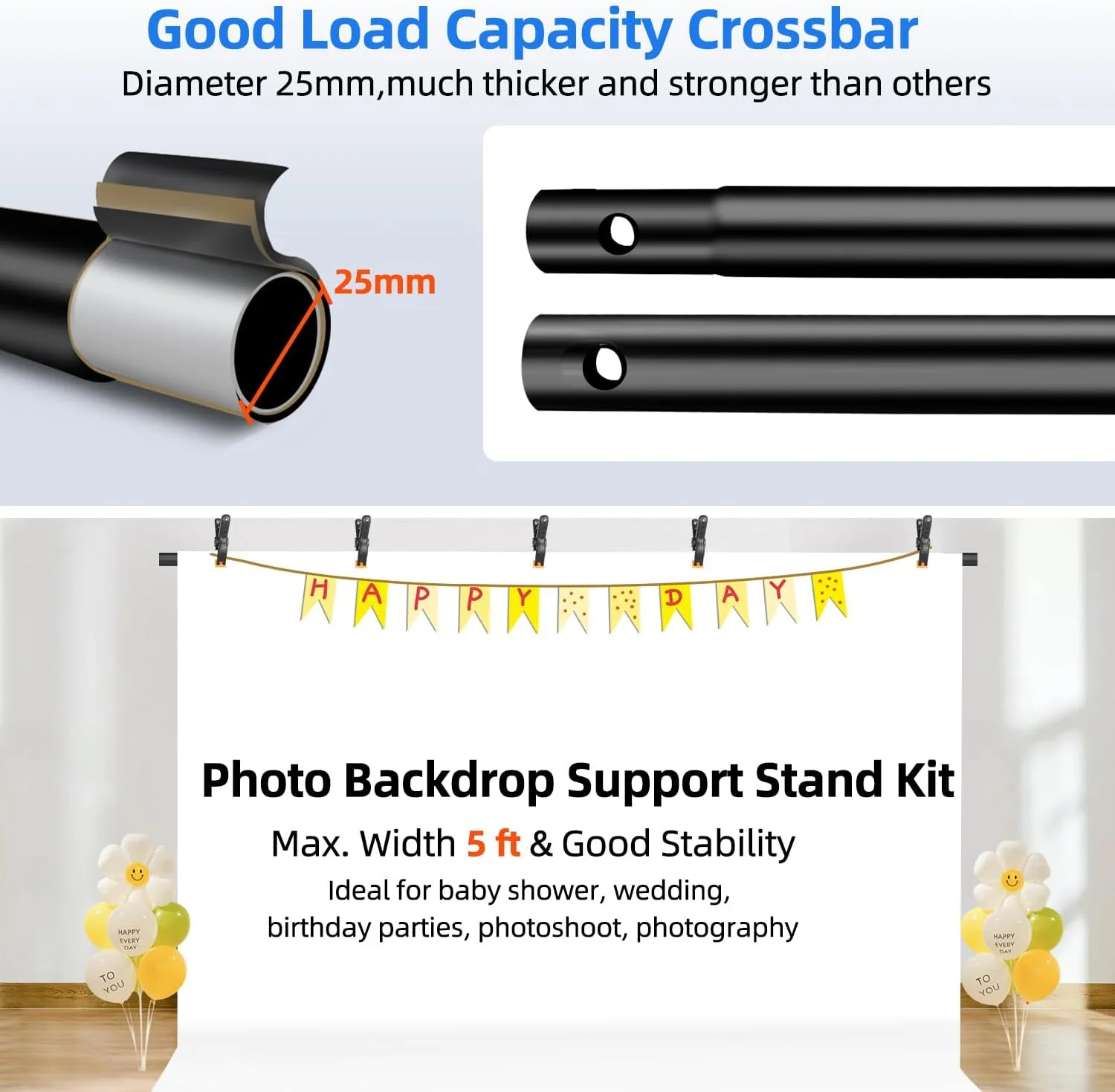 پایه نگهدارنده پس زمینه پرتابل Hemmotop مدل T شکل 1.5x2 متر با 4 گیره و کیف حمل، سیستم پشتیبانی پایه پس زمینه عکس برای استودیو عکس و فیلم پایه نگهدارنده پس زمینه پرتابل Hemmotop مدل T شکل 1.5x2 متر با 4 گیره و کیف حمل، سیستم پشتیبانی پایه پس زمینه عکس برای استودیو عکس و فیلم