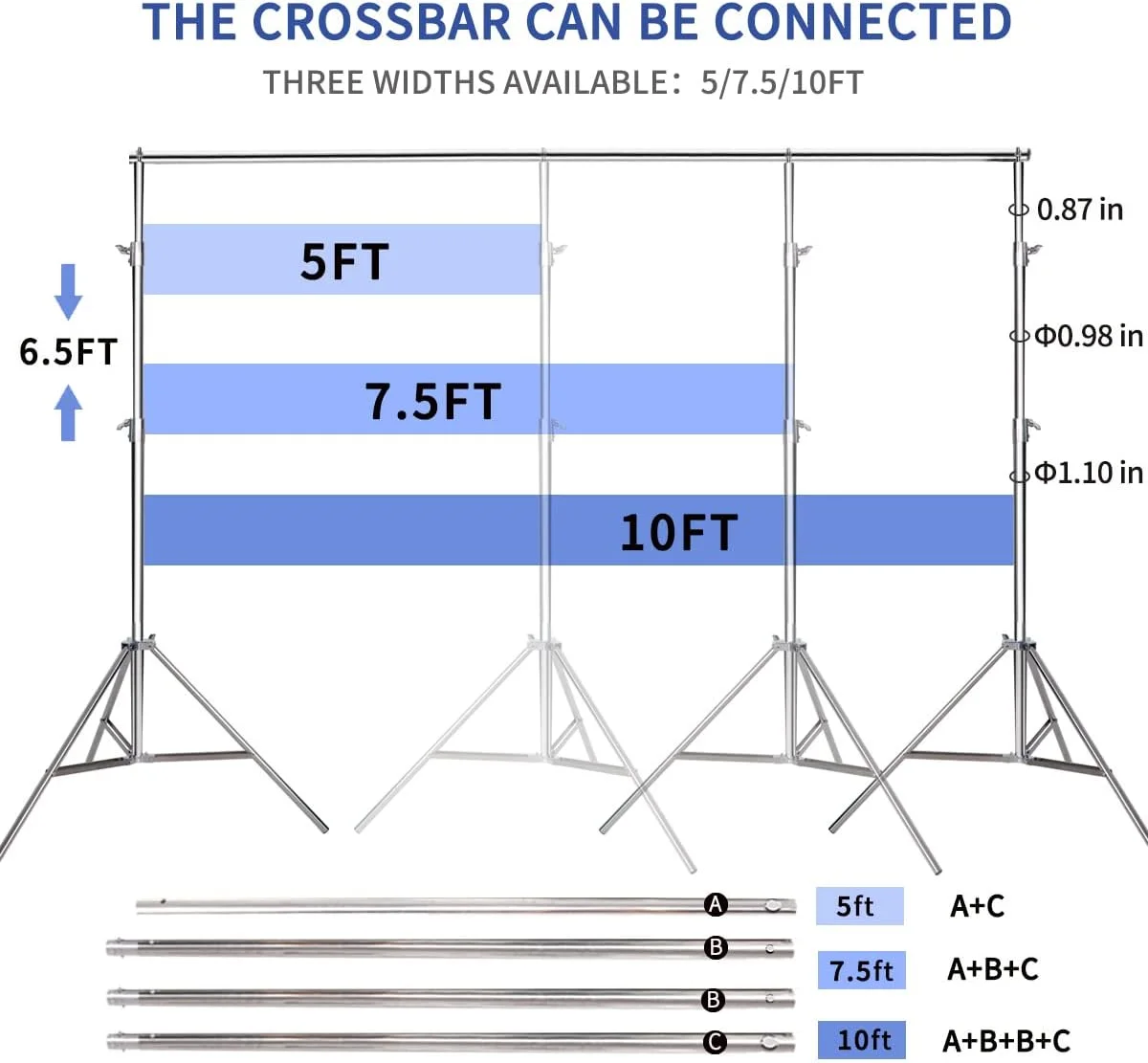 پایه استیل ضد زنگ پس زمینه عکاسی 2.6x3 متری به همراه کیف حمل مناسب برای مهمانی ها، عروسی و استودیو عکاسی پایه استیل ضد زنگ پس زمینه عکاسی 2.6x3 متری به همراه کیف حمل مناسب برای مهمانی ها، عروسی و استودیو عکاسی