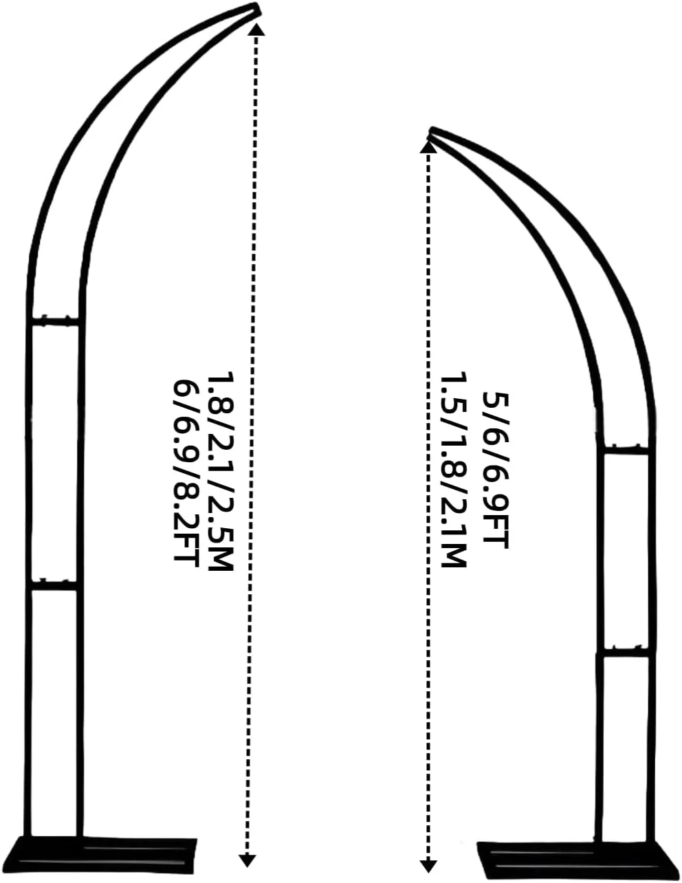 پایه دکوری برای مهمانی، دروازه شاخ آهنی، پایه پس زمینه گلدار، دکوراسیون گل مهمانی، برای پس زمینه صحنه پایه گل چمن در فضای باز، مشکی، 1.5+1.8 متر پایه دکوری برای مهمانی، دروازه شاخ آهنی، پایه پس زمینه گلدار، دکوراسیون گل مهمانی، برای پس زمینه صحنه پایه گل چمن در فضای باز، مشکی، 1.5+1.8 متر