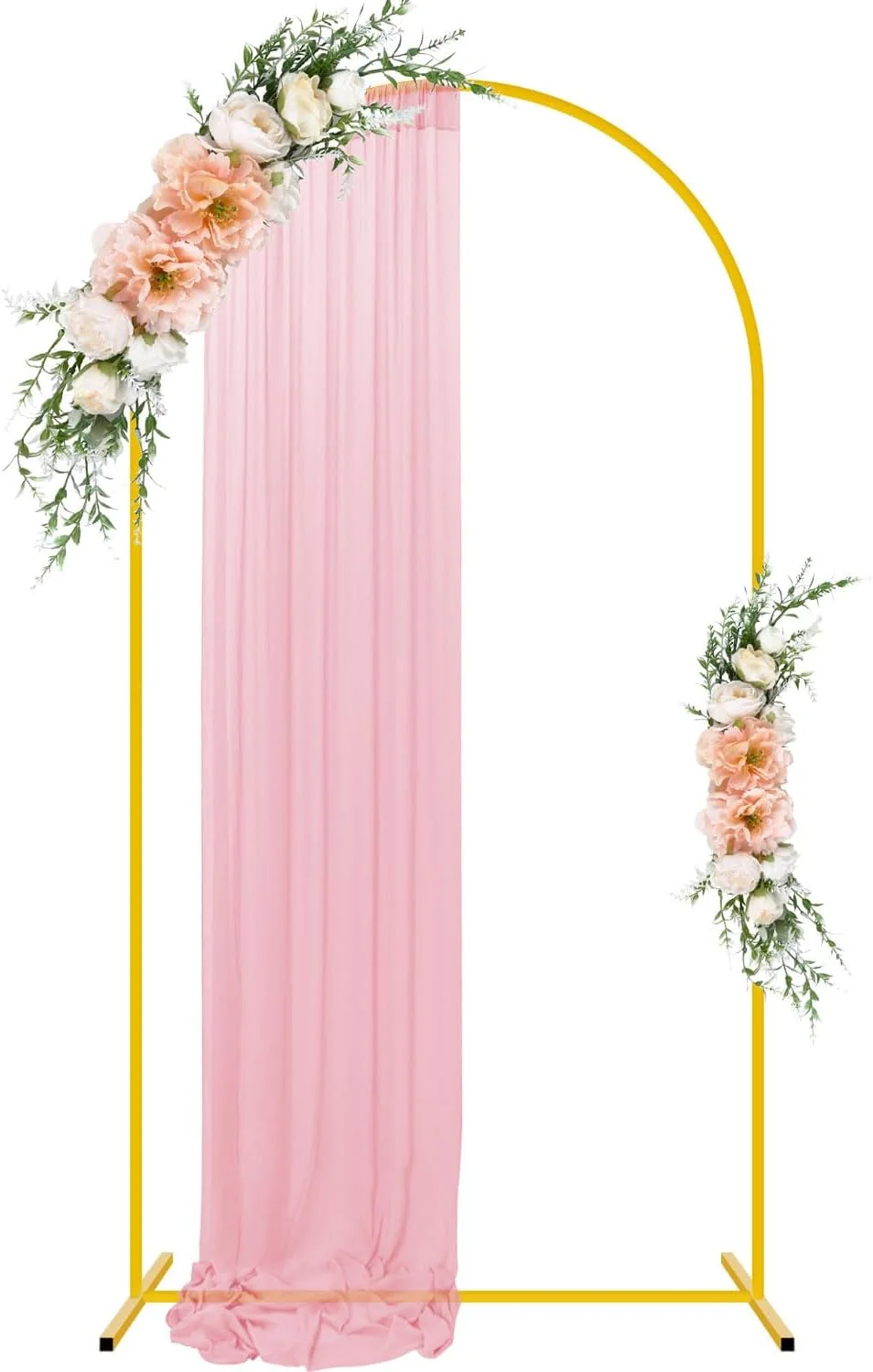 استند پس زمینه طاق عروسی FUHSY طلایی 2.2 متری، استند پس زمینه بادکنک، قاب طاق، استند پس زمینه طاق فلزی برای جشن تولد، مراسم عروسی، تزئینات جشن نوزاد