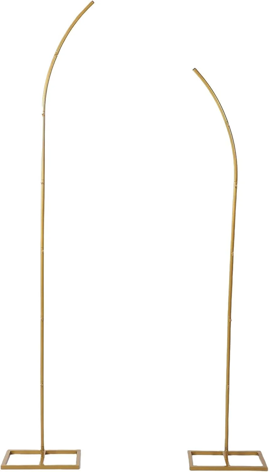 استند پس زمینه طاق قوسی شکل، قاب درب قوسی فلزی طلایی برای جشن تولد، حمام نوزاد، مراسم، دکوراسیون پس زمینه غرفه عکس