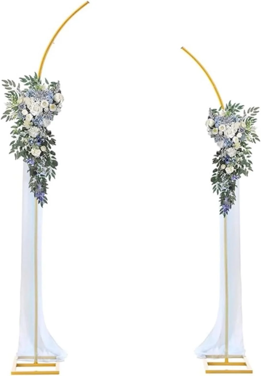 استند پس زمینه طاق قوسی شکل، قاب درب قوسی فلزی طلایی برای جشن تولد، حمام نوزاد، مراسم، دکوراسیون پس زمینه غرفه عکس