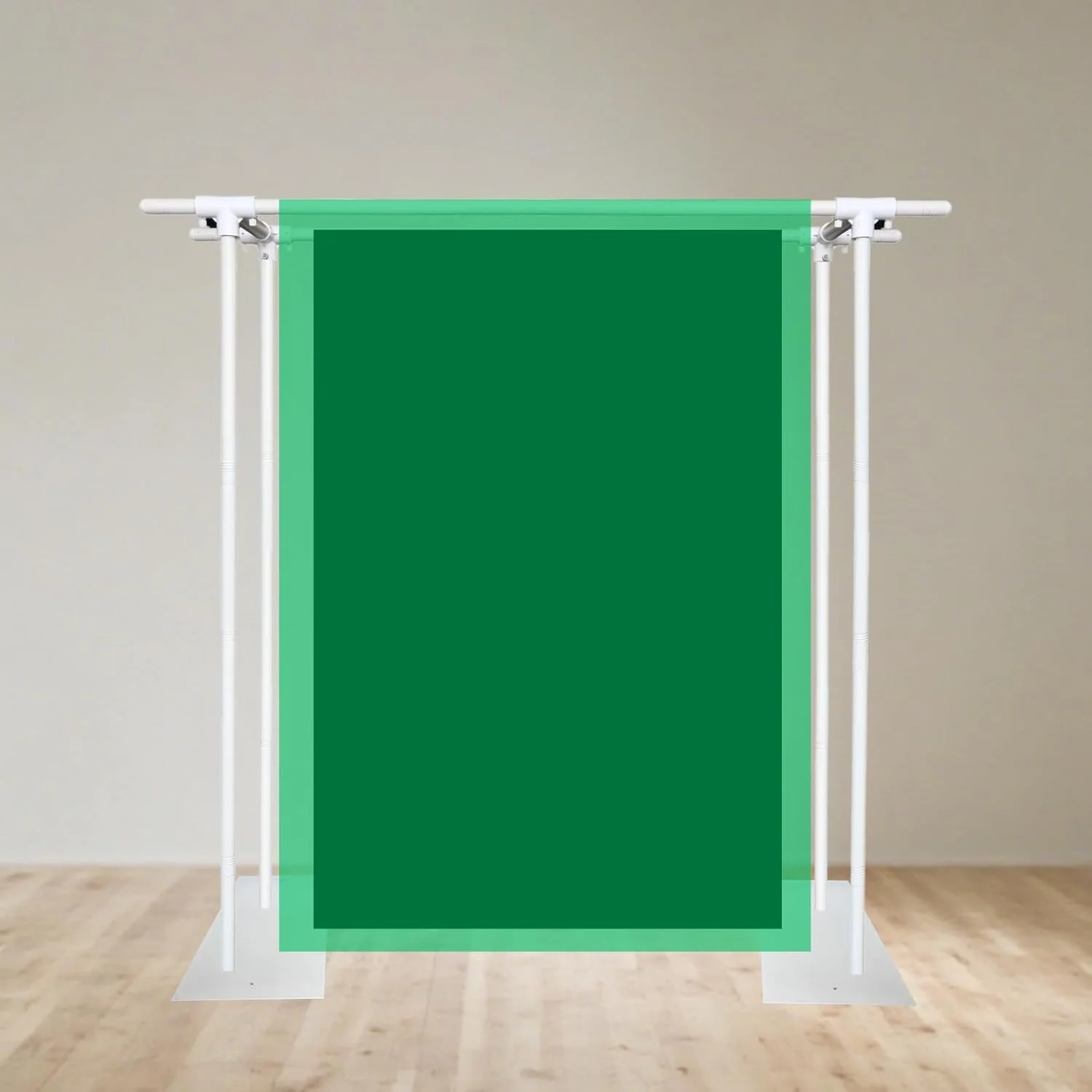 پایه پس زمینه دو میله ای Beyeutao 2.2 × 2.2 متر، قاب فلزی قابل تنظیم با پایه سنگین، سیستم پشتیبانی پس زمینه سفید، مناسب برای مهمانی ها، عکاسی، عروسی، تولد پایه پس زمینه دو میله ای Beyeutao 2.2 × 2.2 متر، قاب فلزی قابل تنظیم با پایه سنگین، سیستم پشتیبانی پس زمینه سفید، مناسب برای مهمانی ها، عکاسی، عروسی، تولد