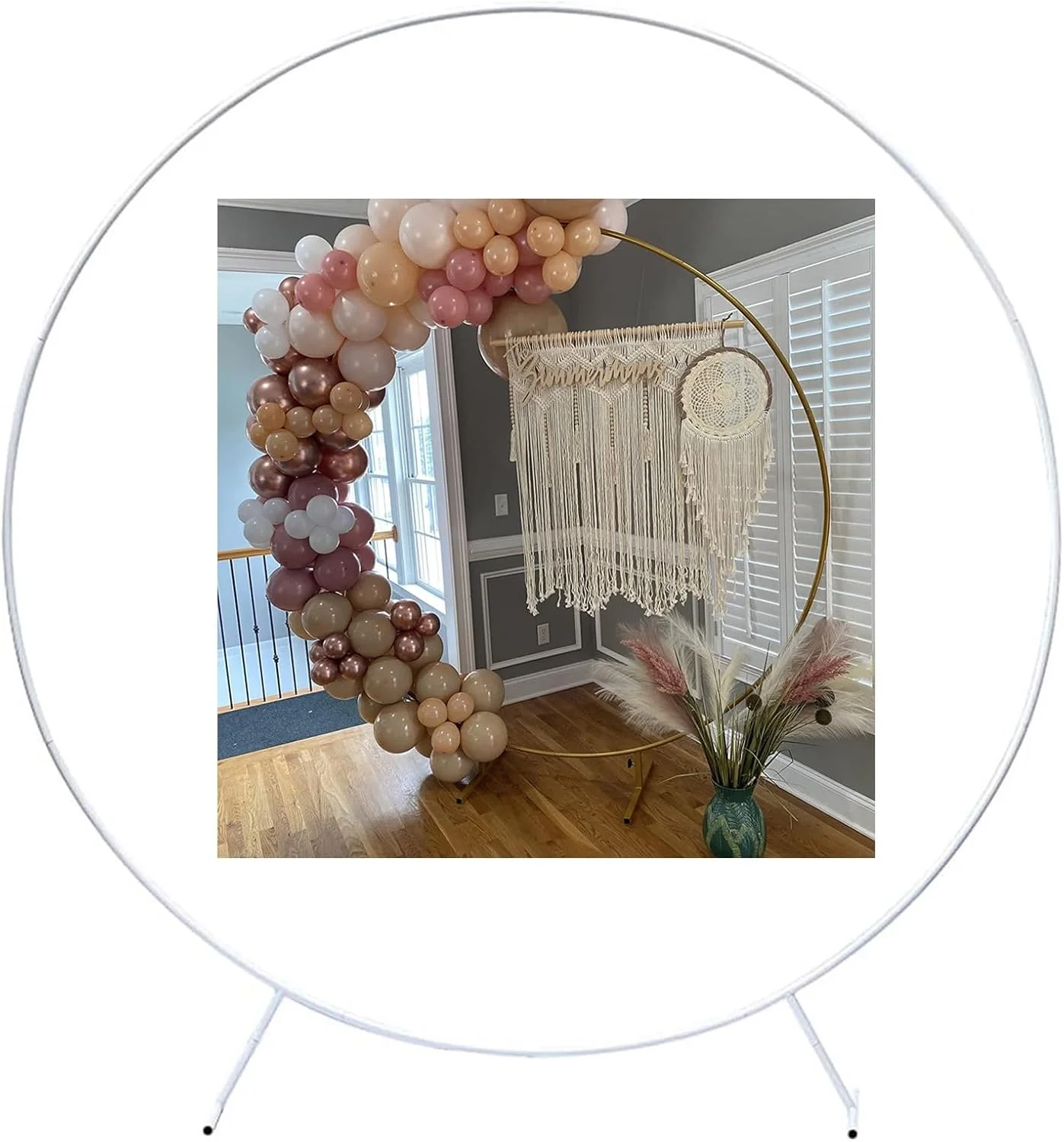 استند گل و دکور فلزی مدل Balloon Arch ارتفاع 1.5 متر