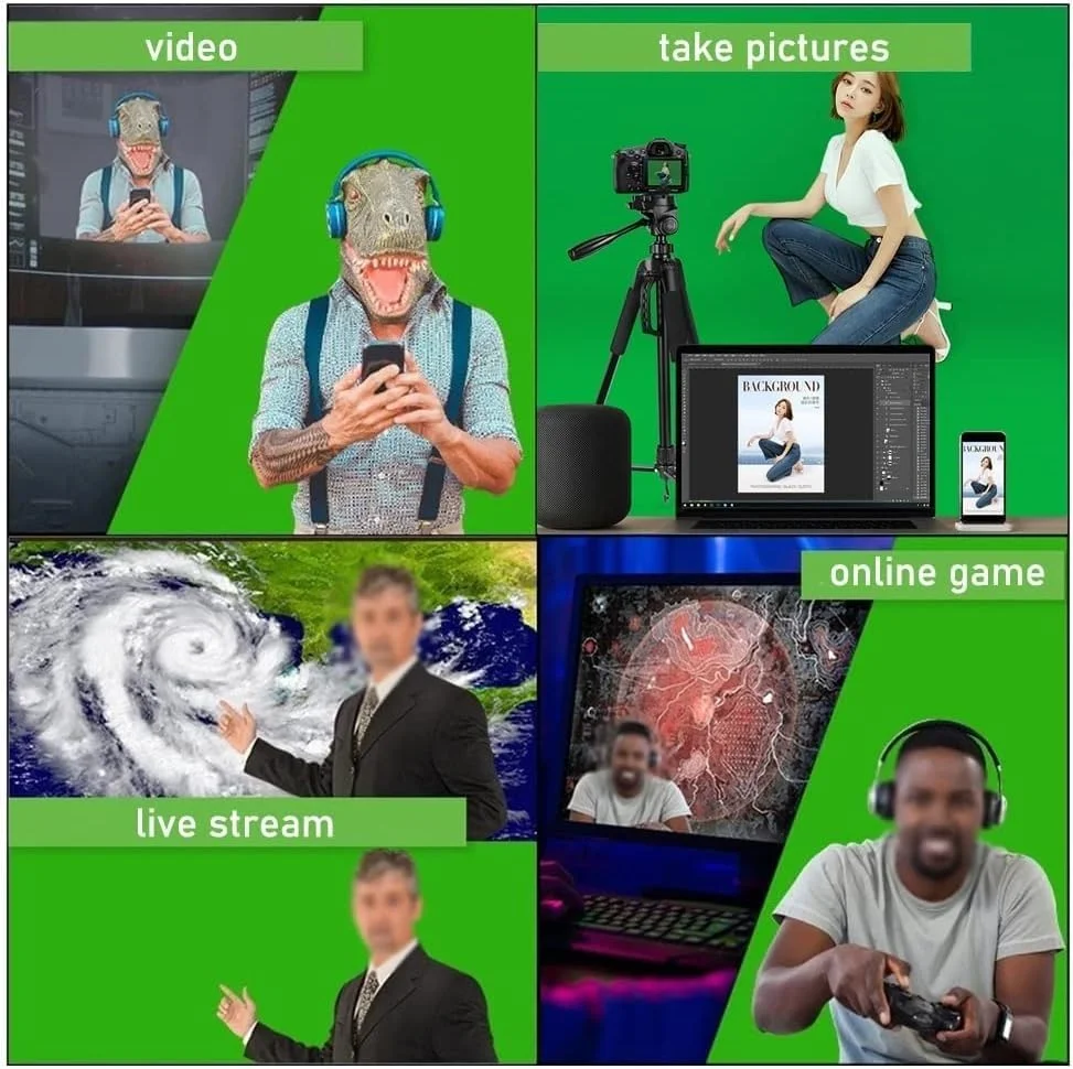 پایه پس زمینه برای تزئینات جشن، پس زمینه مجازی سبز با پایه و گیره، پرده سبز کروماکی، برای تولد، عکاسی پرتره (رنگ: سبز، سایز: 2) پایه پس زمینه برای تزئینات جشن، پس زمینه مجازی سبز با پایه و گیره، پرده سبز کروماکی، برای تولد، عکاسی پرتره (رنگ: سبز، سایز: 2)