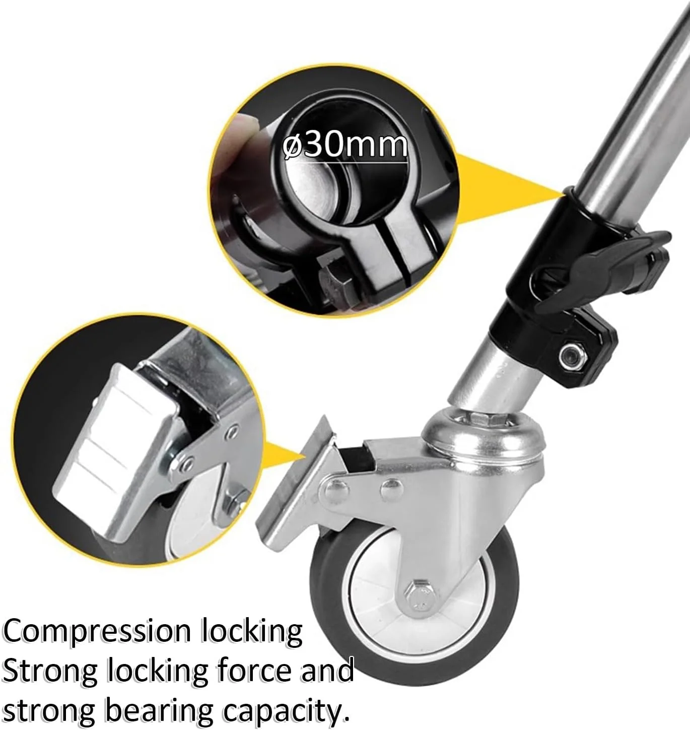 پس زمینه عکاسی با کیت پایه قابل تنظیم ارتفاع و عرض استیل ضد زنگ (رنگ: سفید، اندازه: 3.3 * 3 متر)