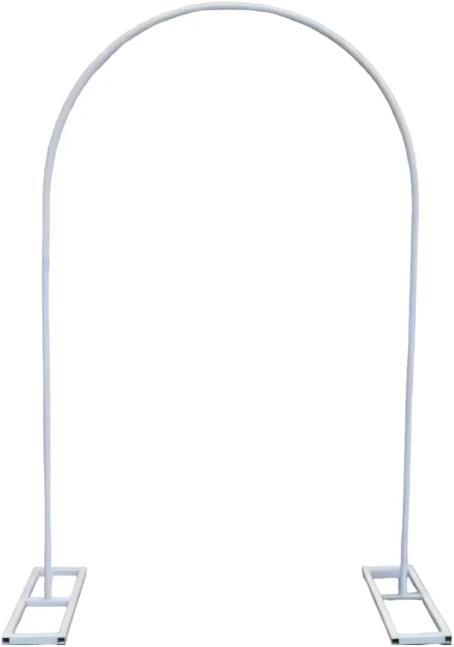 استند پس زمینه عکس، استند پس زمینه طاق عروسی، طاق بادکنک دایره ای فلزی عروسی، برای عروسی، غرفه عکس، گل آرایی باغ، تزئینات طاق بادکنک، سفید، 2×1.5 متر