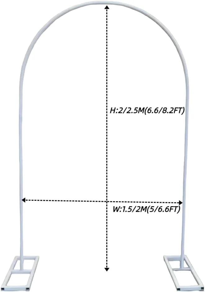 استند پس زمینه عکس، استند پس زمینه طاق عروسی، طاق بادکنک دایره ای فلزی عروسی، برای عروسی، غرفه عکس، گل آرایی باغ، تزئینات طاق بادکنک، سفید، 2×1.5 متر
