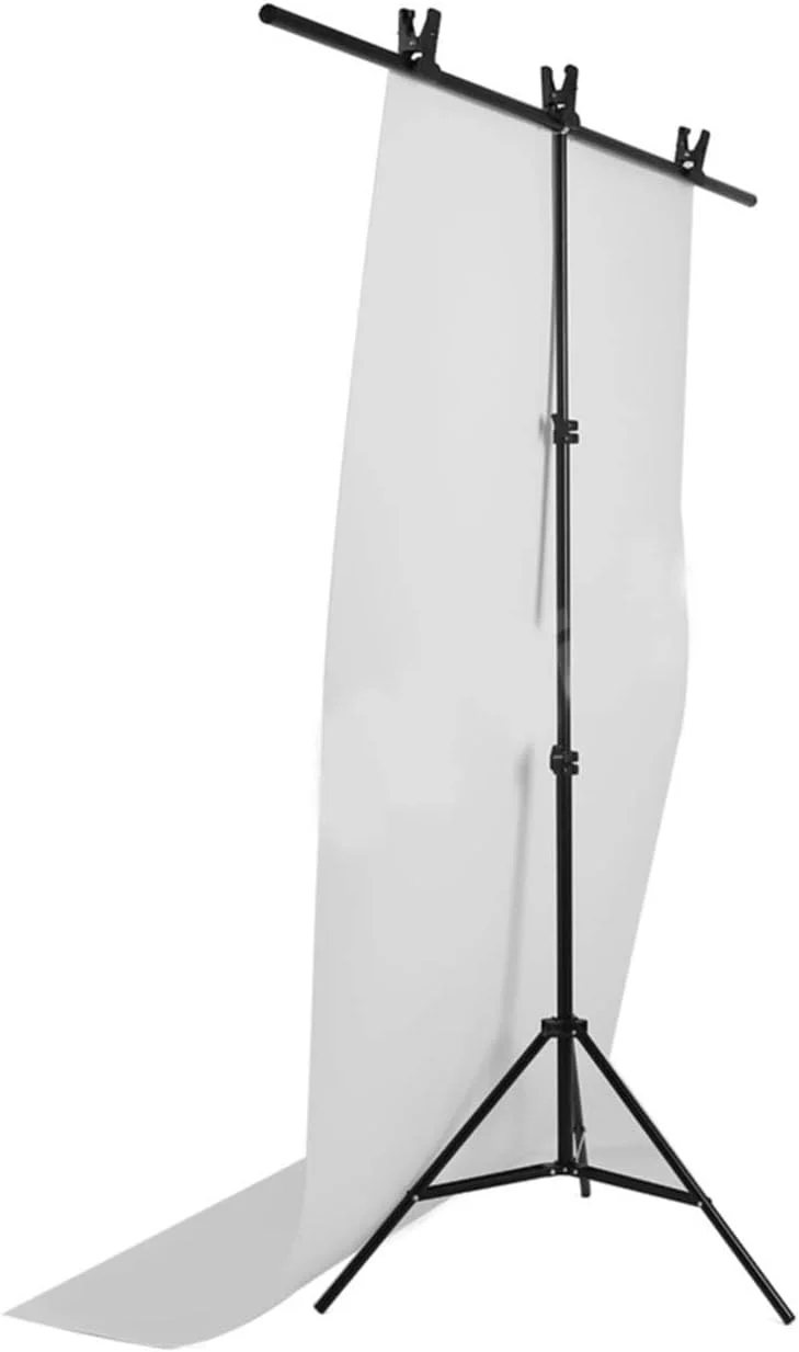 پایه نگهدارنده پس زمینه عکاسی PVC بزرگ فلزی با 3 گیره حداکثر 152 سانتی متر در 200 سانتی متر