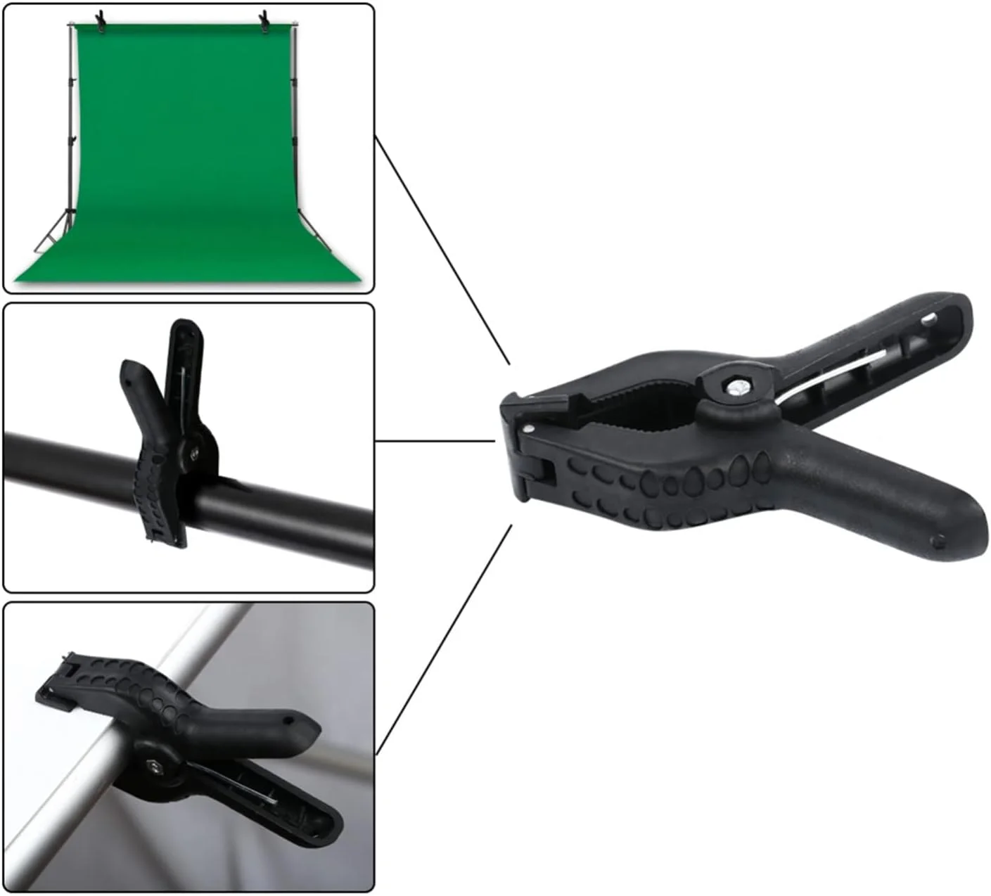 پایه نگهدارنده پس زمینه تلسکوپی با قابلیت تنظیم عرض و ارتفاع (2 در 2 متر)