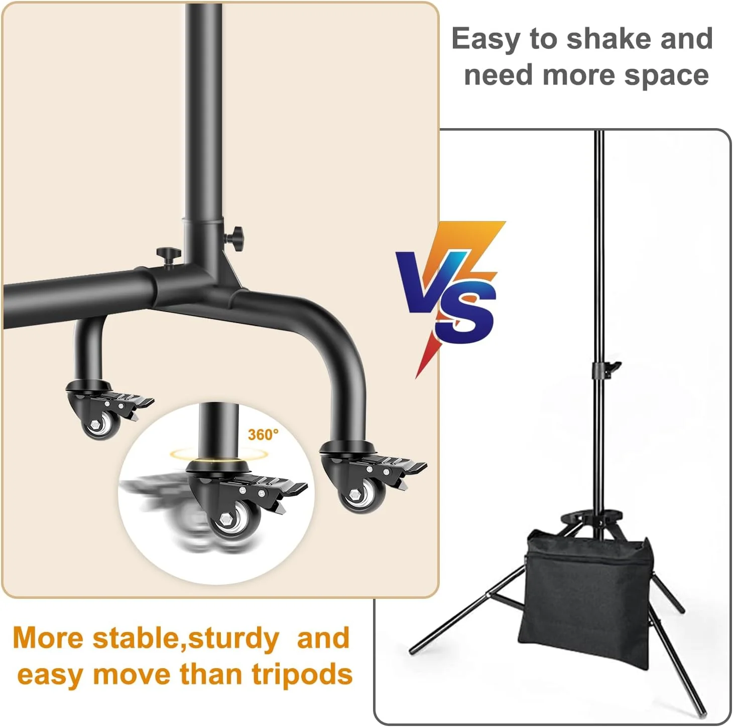 پایه پس زمینه، پایه پس زمینه 3x2.1 متری برای مهمانی ها با چرخ، پایه بنر عکس متحرک و قابل تنظیم، پایه پس زمینه برای عروسی، مهمانی ها، تزئینات رویداد پایه پس زمینه، پایه پس زمینه 3x2.1 متری برای مهمانی ها با چرخ، پایه بنر عکس متحرک و قابل تنظیم، پایه پس زمینه برای عروسی، مهمانی ها، تزئینات رویداد