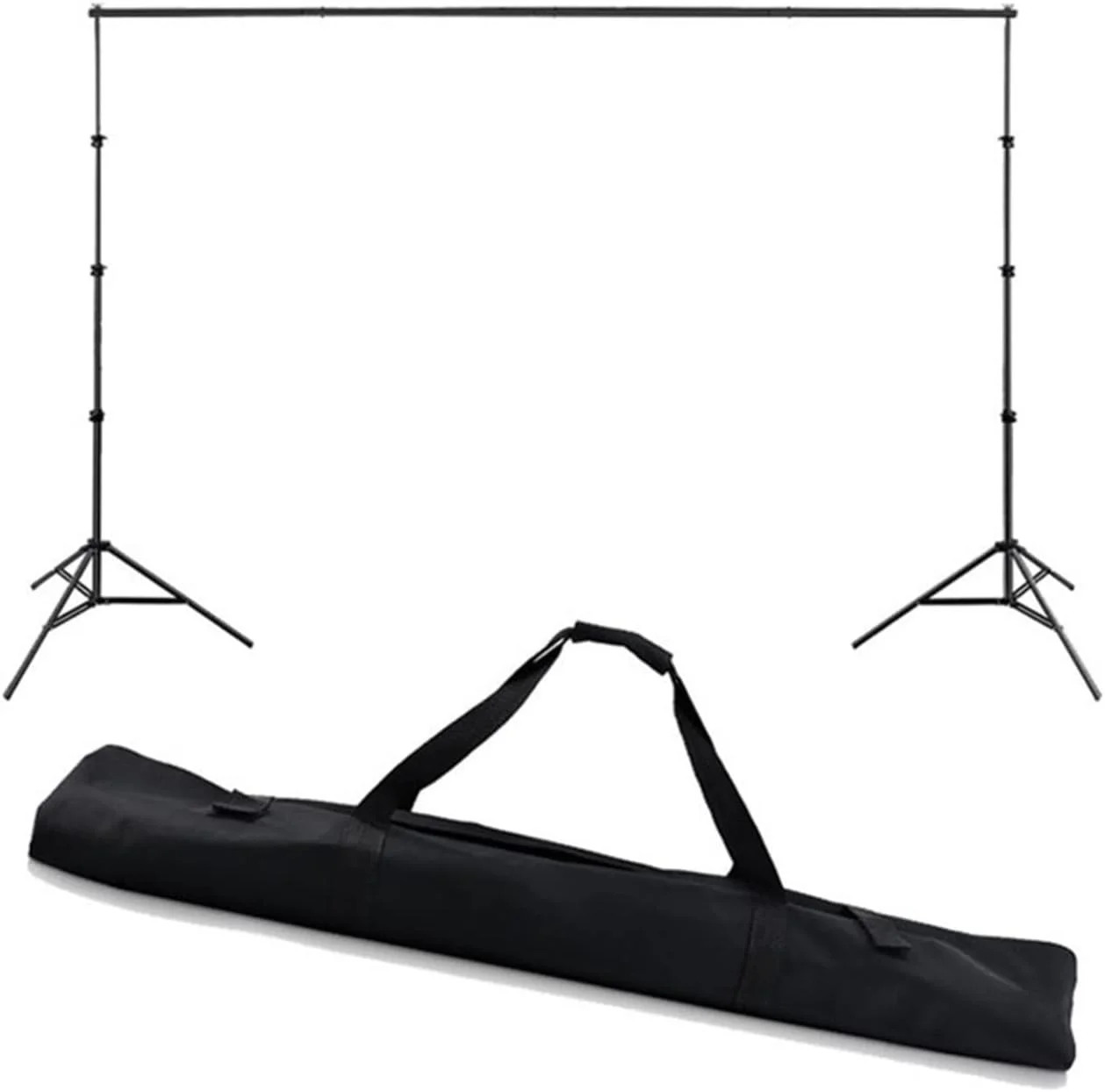 پایه های پس زمینه استودیو عکس 2.6 * 3 متری، سه پایه تاشو عکاسی با کیف برای عکاسی