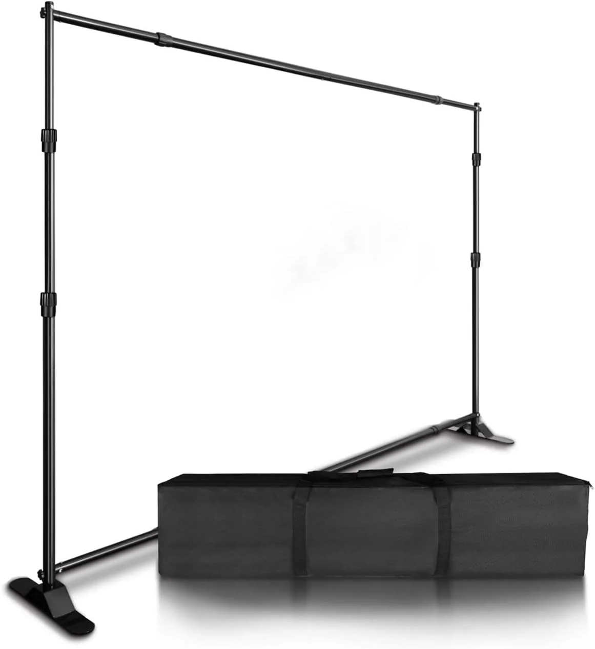 پایه نگهدارنده پس زمینه، سیستم پشتیبانی پس زمینه میله دوتایی برای عکاسی، استودیو عکس، فیلمبرداری، پرده سبز (3.4x2.7 متر)