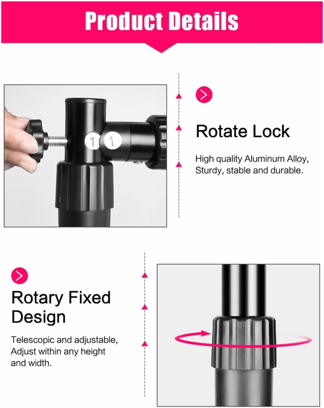 پایه نگهدارنده پس زمینه، سیستم پشتیبانی پس زمینه میله دوتایی برای عکاسی، استودیو عکس، فیلمبرداری، پرده سبز (3.4x2.7 متر)