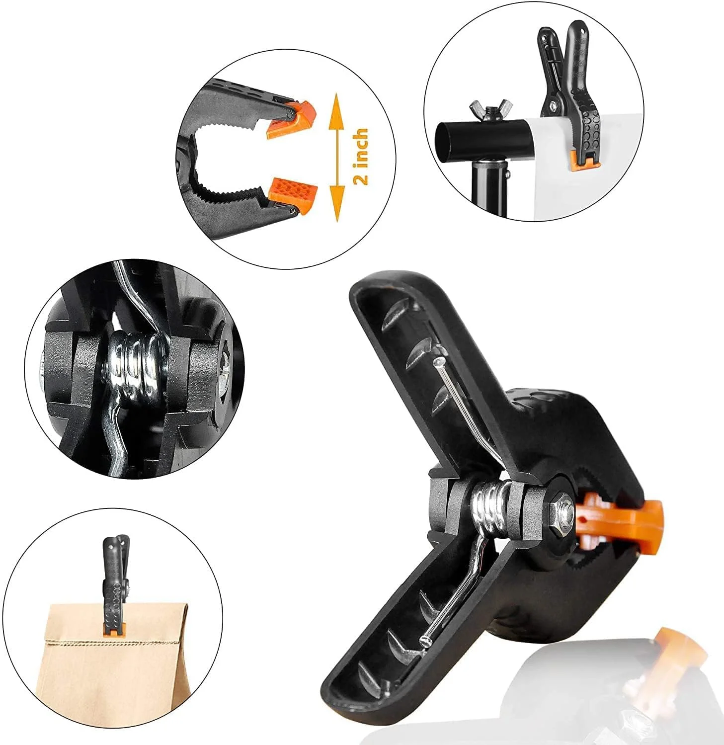 پایه фон عکاسی پادوم 2x3 متر با گیره فنری، سیستم پشتیبانی پس زمینه عکس و فیلم برای عروسی، عکاسی، نمایش تبلیغاتی، مهمانی ها، به همراه کیف حمل