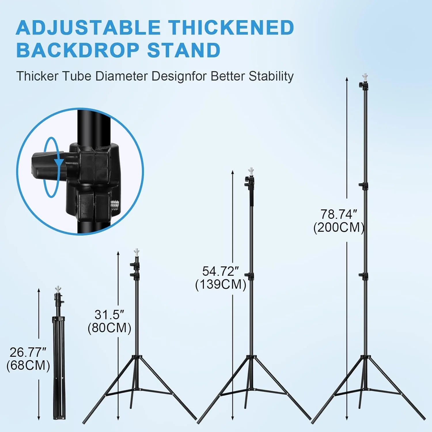 پایه پس زمینه فونان 2x3 متر، سیستم پشتیبانی پس زمینه استودیو عکس، با قابلیت تنظیم ارتفاع و دارای 6 گیره پس زمینه، 2 کیسه شن و کیف حمل برای عروسی، عکاسی استودیو، نمایش تبلیغاتی، مهمانی ها