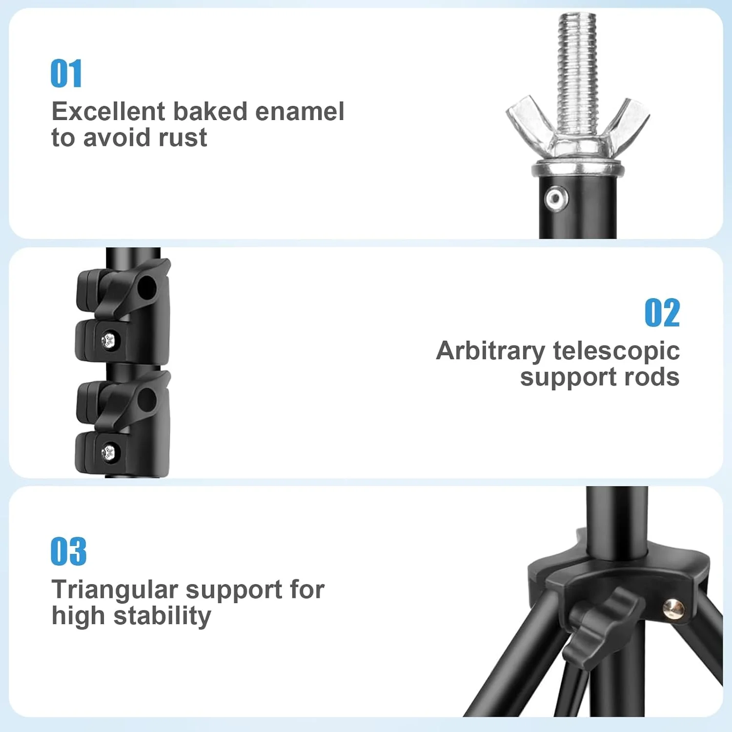 پایه پس زمینه فونان 2x3 متر، سیستم پشتیبانی پس زمینه استودیو عکس، با قابلیت تنظیم ارتفاع و دارای 6 گیره پس زمینه، 2 کیسه شن و کیف حمل برای عروسی، عکاسی استودیو، نمایش تبلیغاتی، مهمانی ها