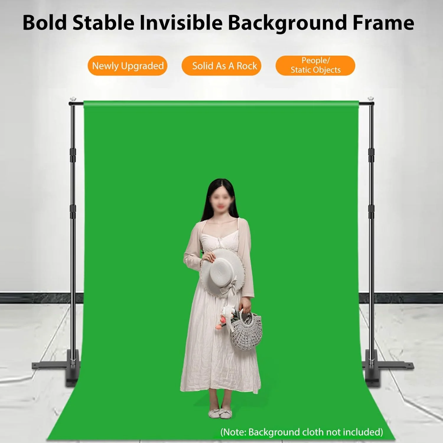 پایه نگهدارنده پس زمینه تاشو Andoer، مونتاژ آسان و پایدار، قابل تنظیم با ساختار پایه برای عکاسی استودیویی، دارای کیف حمل پایه نگهدارنده پس زمینه تاشو Andoer، مونتاژ آسان و پایدار، قابل تنظیم با ساختار پایه برای عکاسی استودیویی، دارای کیف حمل