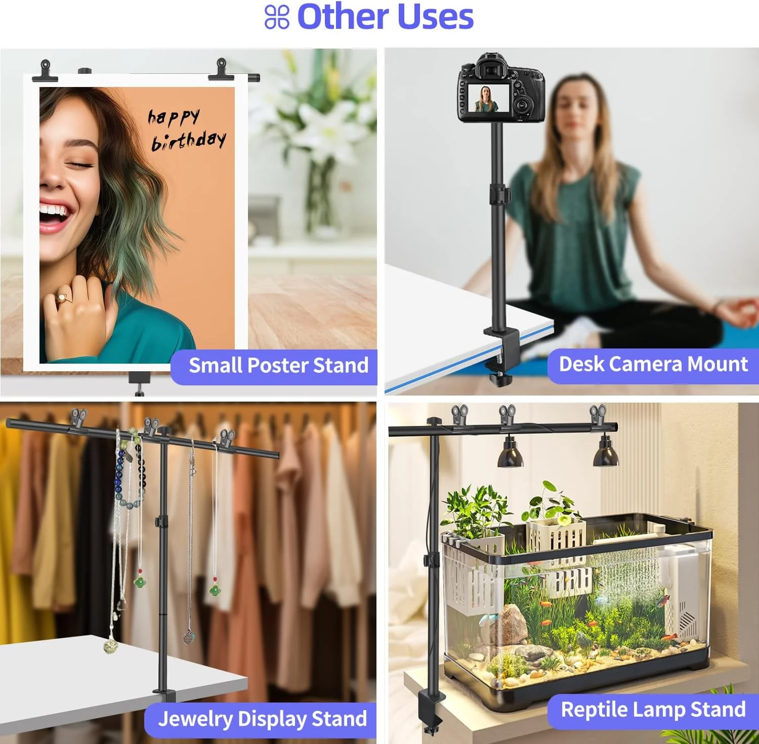 پایه پس زمینه کوچک 90x100 سانتی‌متر، کیت عکس قابل تنظیم با 3 گیره، پایه نگهدارنده پس زمینه قابل حمل برای مهمانی‌ها، نگهدارنده بنر رومیزی T شکل برای کاغذ عکاسی