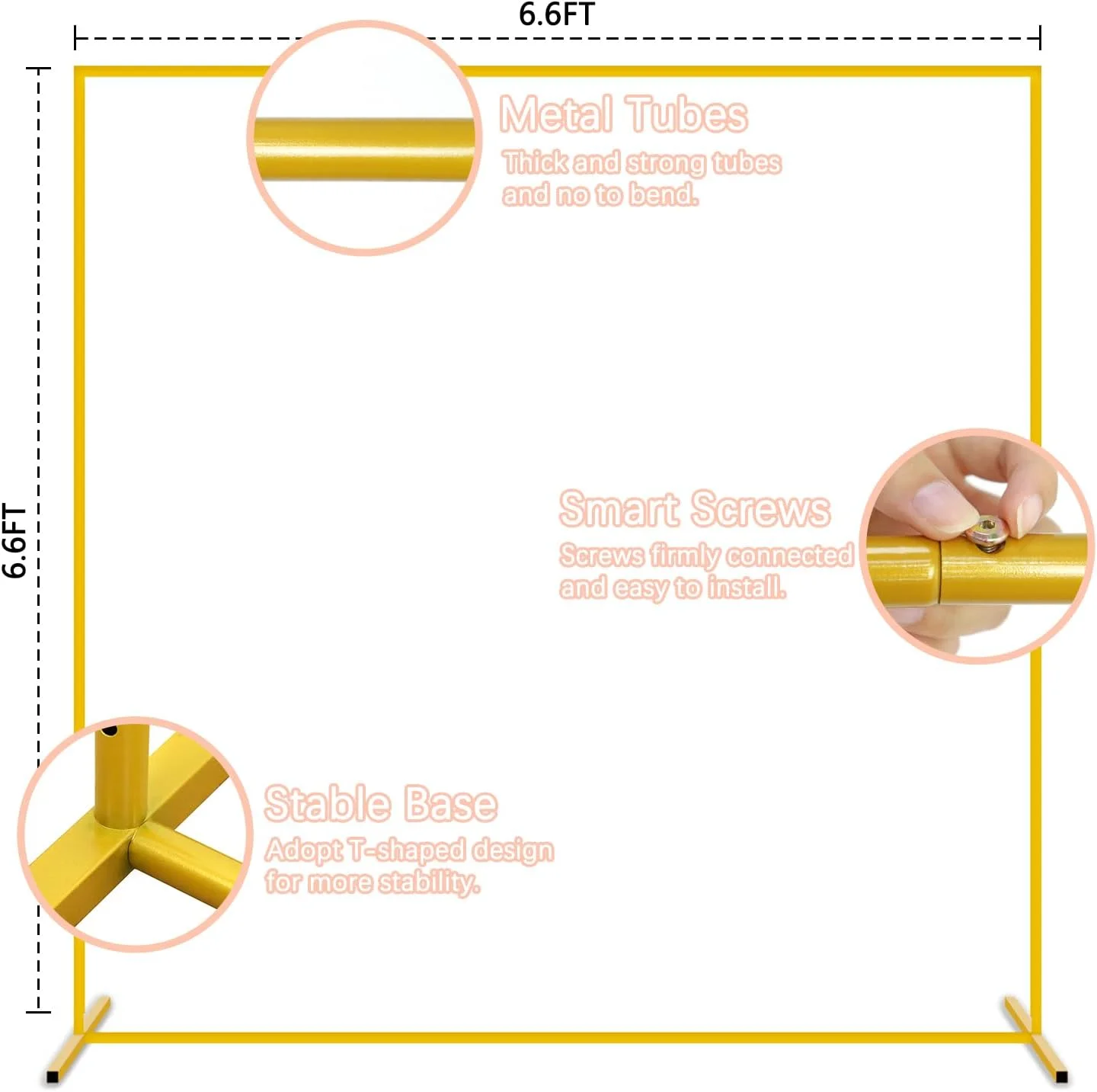 مجموعه پایه و روکش طاق تزئینی، قاب طاق فلزی با روکش طاق کرم رنگ، روکش های پس زمینه مربعی برای پایه طاق، پس زمینه برای جشن تولد، جشن فارغ التحصیلی، دکوراسیون جشن عروسی