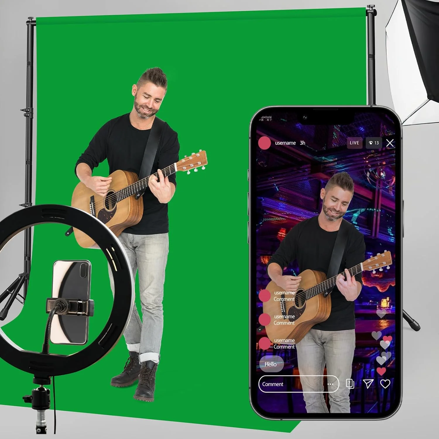 پایه نگهدارنده پس زمینه 3x2.3 متر به همراه پس زمینه پایه نگهدارنده پس زمینه 3x2.3 متر به همراه پس زمینه