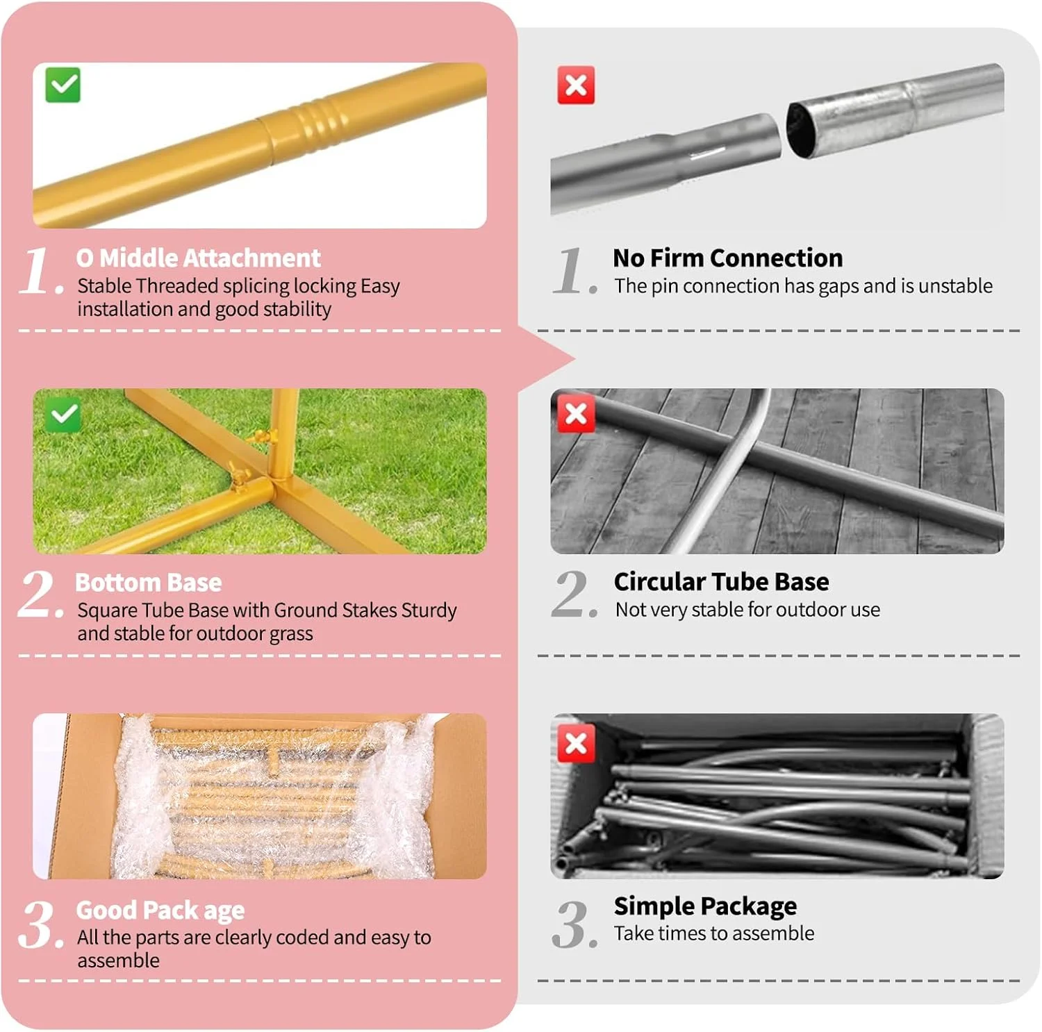 استند پس زمینه طاق عروسی، استند طاق فلزی طلایی 2.2 متری برای عروسی، جشن تولد نوزاد، دکوراسیون جشن فارغ التحصیلی