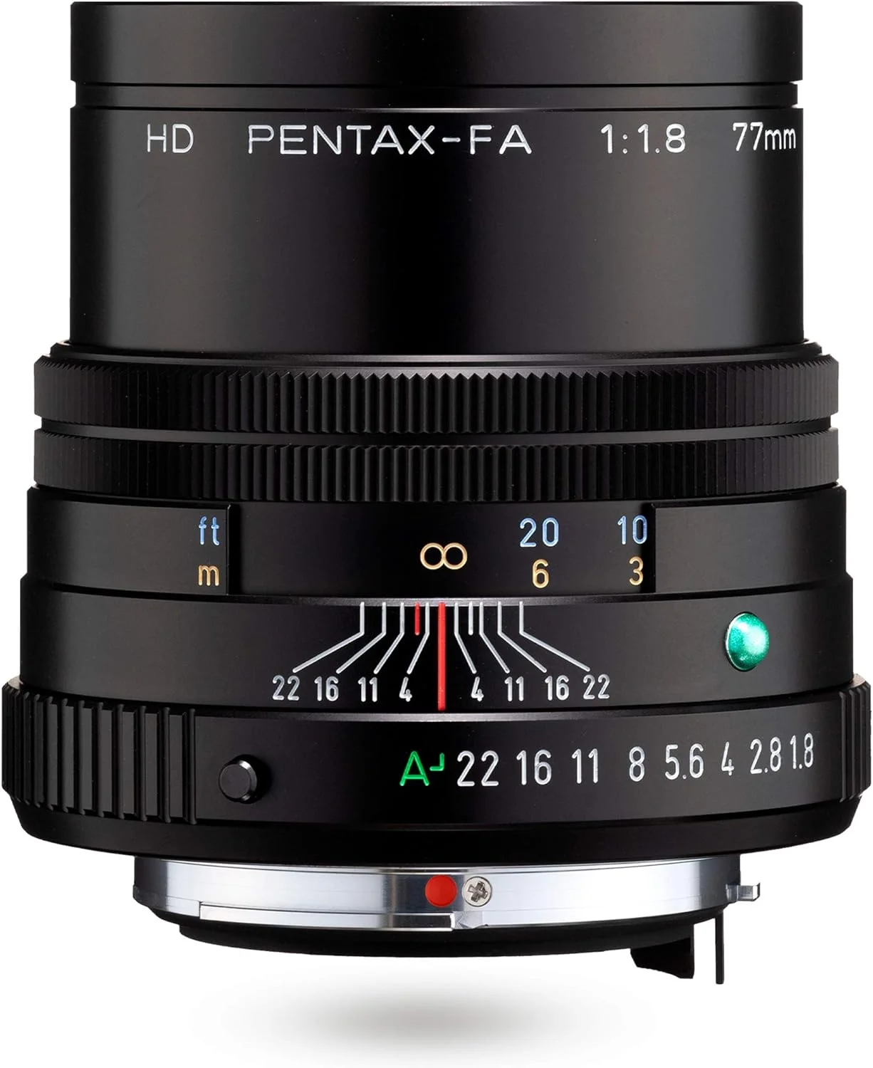 لنز تله فوتو پرایم متوسط HD PENTAX-FA 77mmF1.8 Limited مشکی، پوشش HD با عملکرد بالا، پوشش SP، دیافراگم گرد، بدنه آلومینیومی ماشین کاری شده لنز تله فوتو پرایم متوسط HD PENTAX-FA 77mmF1.8 Limited مشکی، پوشش HD با عملکرد بالا، پوشش SP، دیافراگم گرد، بدنه آلومینیومی ماشین کاری شده