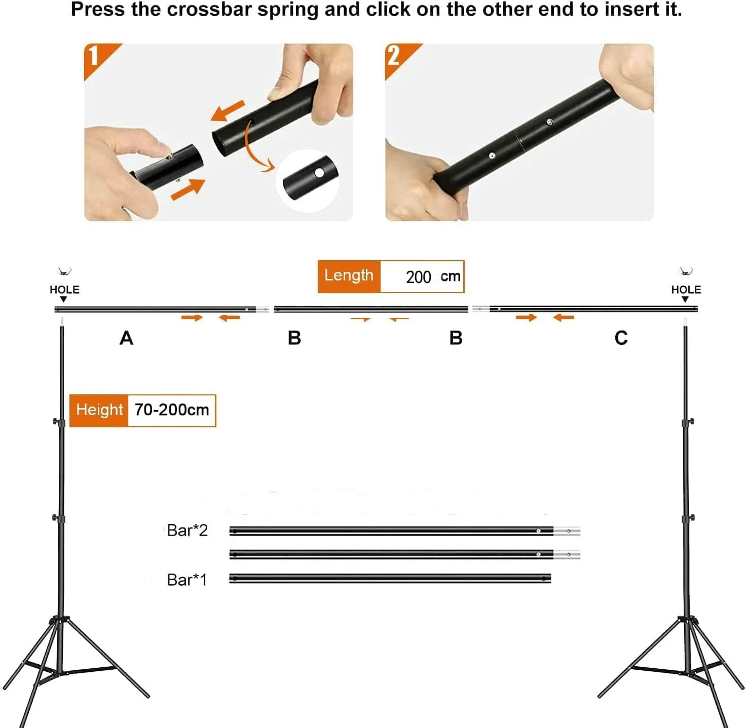 پایه фон 2x2 متری Padom با 3 پس‌زمینه 2x3 متری سبز، سفید، مشکی، کیت نورپردازی عکاسی