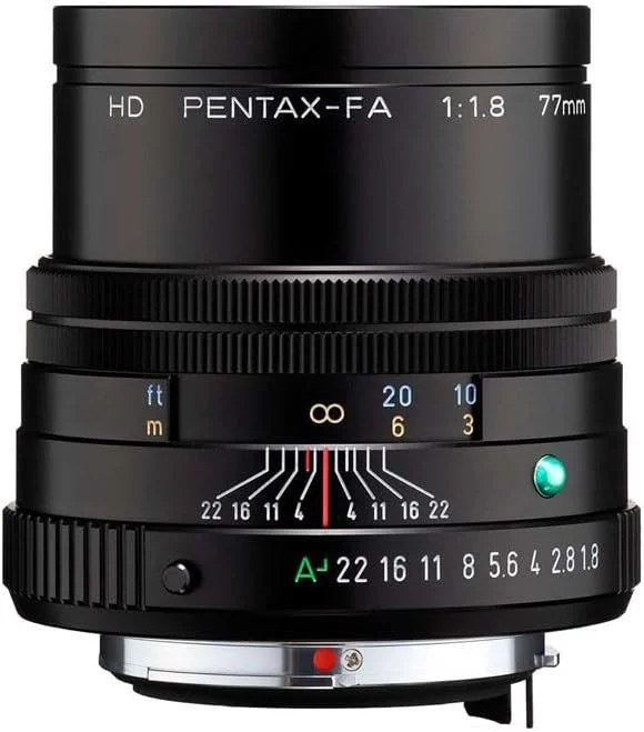 لنز تله فوتو پرایم متوسط HD PENTAX-FA 77mmF1.8 Limited مشکی، پوشش HD با عملکرد بالا، پوشش SP، دیافراگم گرد، بدنه آلومینیومی ماشین کاری شده لنز تله فوتو پرایم متوسط HD PENTAX-FA 77mmF1.8 Limited مشکی، پوشش HD با عملکرد بالا، پوشش SP، دیافراگم گرد، بدنه آلومینیومی ماشین کاری شده
