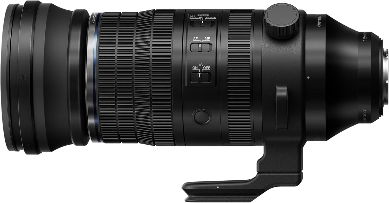 لنز OM SYSTEM M.Zuiko Digital ED 150-600mm F5.0-6.3 IS برای دوربین های سیستم میکرو چهار سوم، مناسب حیات وحش پرندگان در فضای باز، طراحی مقاوم در برابر آب و هوا، سازگار با تله کانورتر