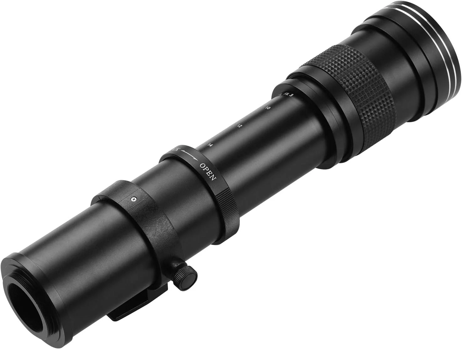 لنز زوم سوپر تله فوتو دوربین Morelian MF با مانت T2 و حلقه آداپتور FX-mount 420-800mm F/8.3-16 جایگزین رزوه 1/4 برای Fujifilm X-Pro2 X-E2 X-E3 X-A5 X-M1 X-T1 X-T2 XT3 X-T10 X-T20 X-T30 X-H1