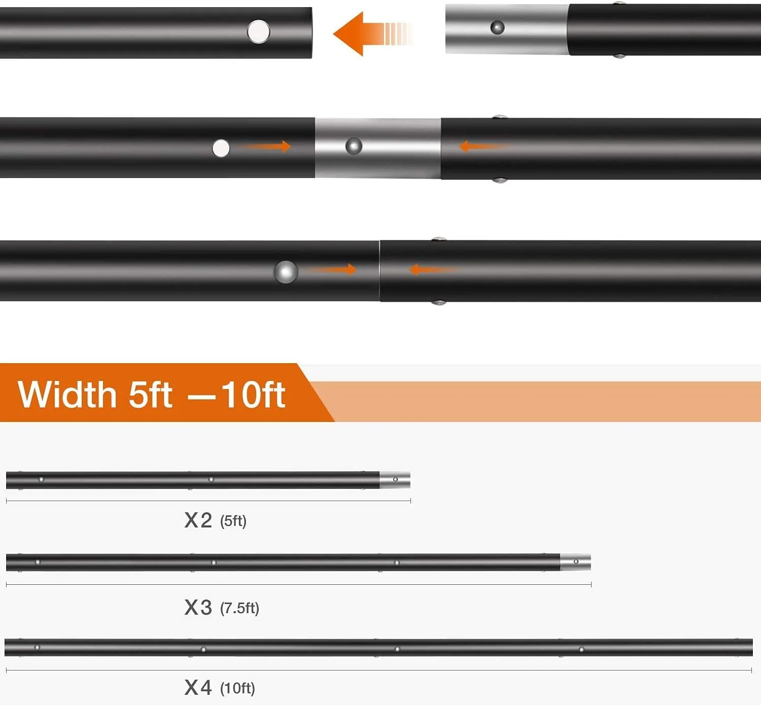 پایه نگهدارنده پس زمینه عکاسی 3 متری به همراه میله افقی