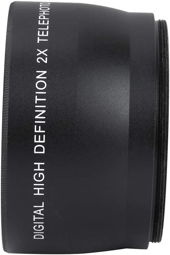 لنز تله فوتو یونیورسال با بزرگنمایی 2 برابر 58 میلی‌متری به همراه کیف برای لوازم جانبی دوربین