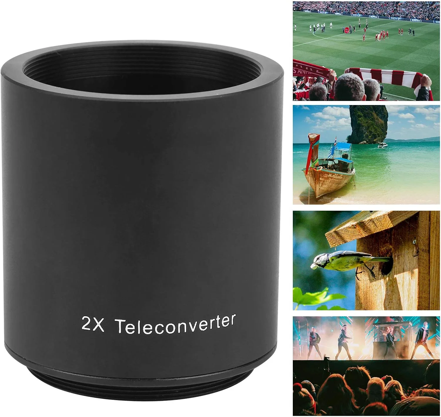 تبدیل کننده بزرگنمایی 2 برابر، لنز تله فوتو 2 برابر، لوازم جانبی عکاسی لنز اضافی، برای مانت سرنیزه ای M42-0.75mm T2 6501300mm 900mm 420800mm