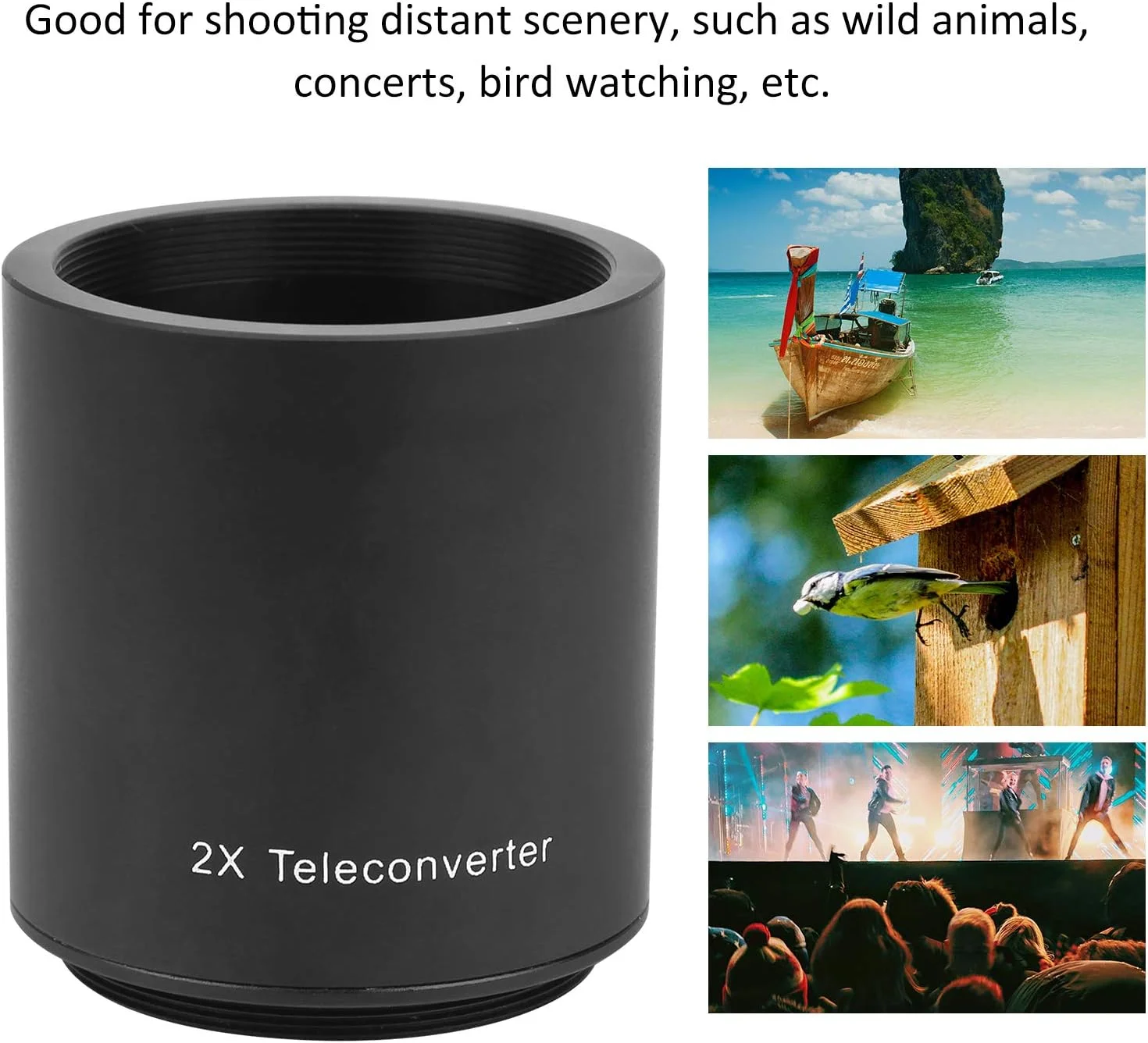 تبدیل کننده بزرگنمایی 2 برابر، لنز تله فوتو 2 برابر، لوازم جانبی عکاسی لنز اضافی، برای مانت سرنیزه ای M42-0.75mm T2 6501300mm 900mm 420800mm