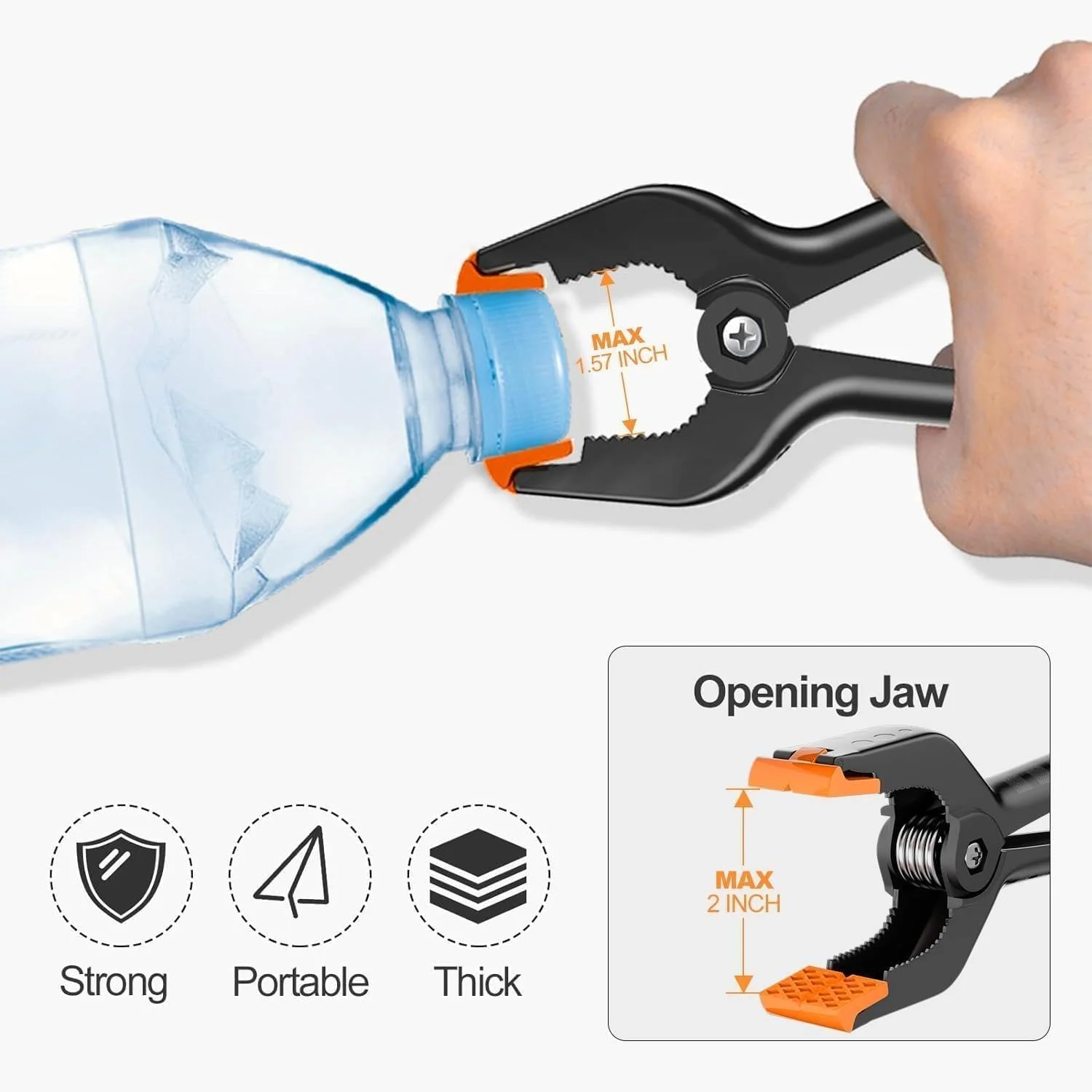 گیره های فنری عکاسی ایمارت، بسته 8 عددی، گیره های پلاستیکی 4.5 اینچی برای پس زمینه استودیو عکاسی، غرفه عکس، پایه پس زمینه، کاغذ، نجاری، صنایع دستی، برزنت