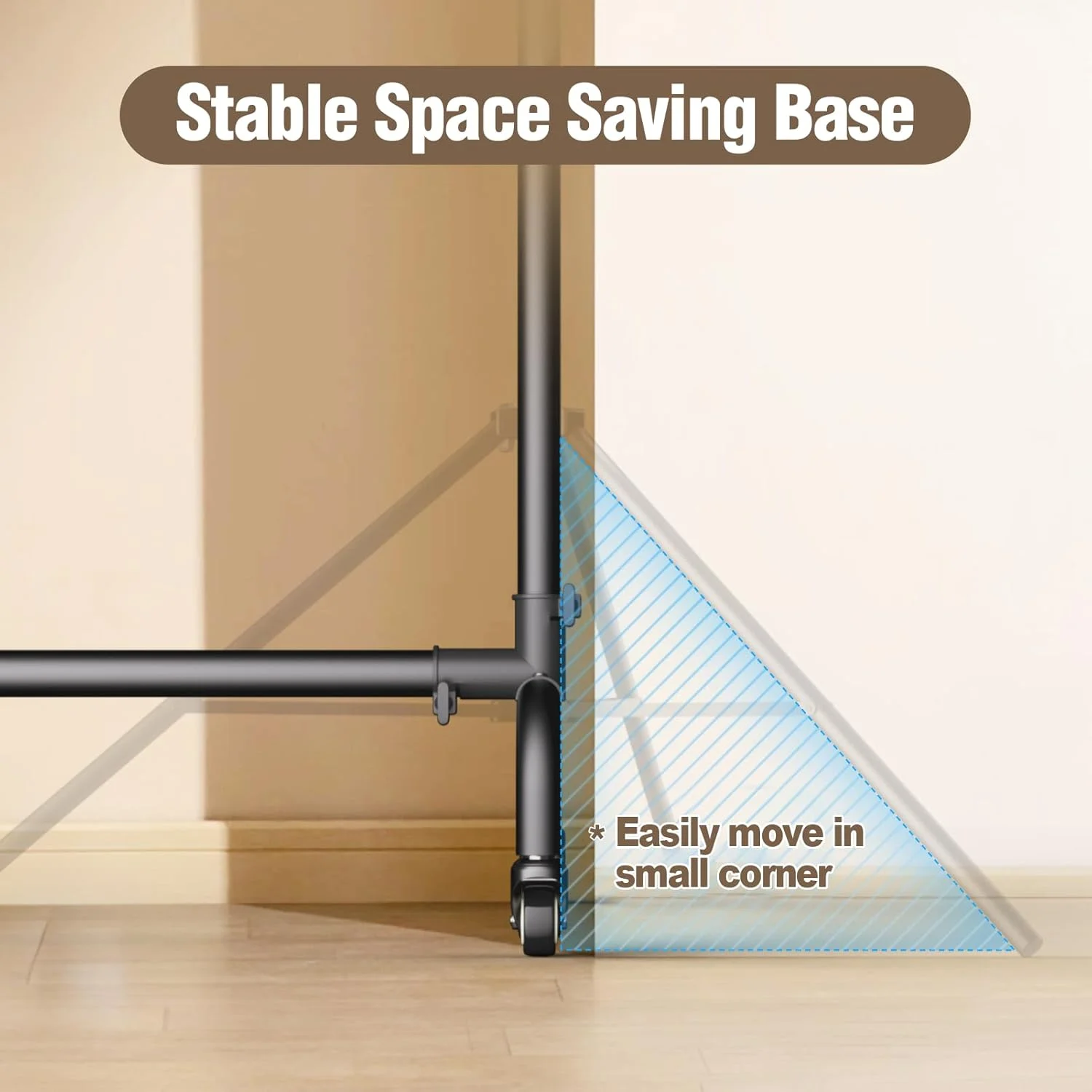 پایه پس زمینه ایمارت با چرخ، 3x2.3 متر (عرضxارتفاع)، نگهدارنده بنر متحرک، قاب پس زمینه عکس قابل تنظیم برای تزئینات مهمانی، عکاسی، نمایشگاه تجاری