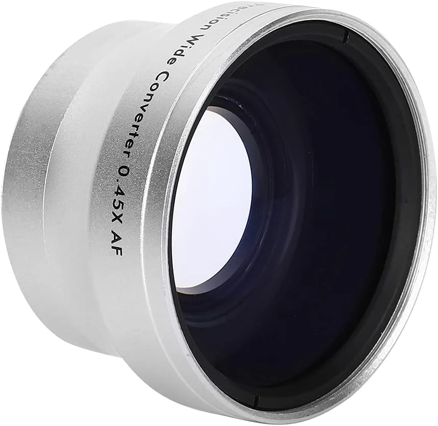 لنز زاویه باز آلومینیومی 0.45X GOWENIC، لنز تله فوتو مبدل جهانی با کیف برای تمام لنزهای دوربین با قطر دهانه 37 میلی متر لنز زاویه باز آلومینیومی 0.45X GOWENIC، لنز تله فوتو مبدل جهانی با کیف برای تمام لنزهای دوربین با قطر دهانه 37 میلی متر