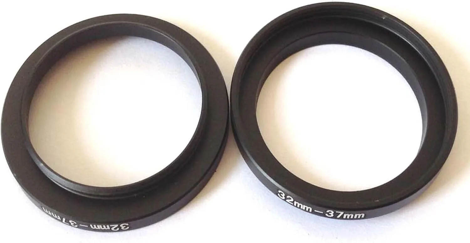 ۲ عدد حلقه تبدیل فلزی ۳۲ به ۳۷ میلیمتری لنز دوربین فیلمبرداری D-SLR، اتصال سایز ۳۲ میلیمتر به ۳۷ میلیمتر، پیچ آداپتور اتصال دهنده دهانه فیلتر، قطعات و لوازم جانبی عکس دیجیتال ۲ عدد حلقه تبدیل فلزی ۳۲ به ۳۷ میلیمتری لنز دوربین فیلمبرداری D-SLR، اتصال سایز ۳۲ میلیمتر به ۳۷ میلیمتر، پیچ آداپتور اتصال دهنده دهانه فیلتر، قطعات و لوازم جانبی عکس دیجیتال