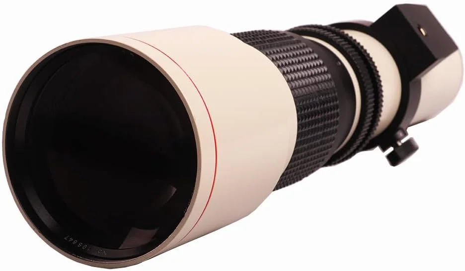 لنز تله فوتو 500mm/1000mm F/8 دستی لایتدو سفید با مبدل 2X برای دوربینهای DSLR کانن، نیکون، سونی، پنتاکس و المپوس (M4/3) لنز تله فوتو 500mm/1000mm F/8 دستی لایتدو سفید با مبدل 2X برای دوربینهای DSLR کانن، نیکون، سونی، پنتاکس و المپوس (M4/3)