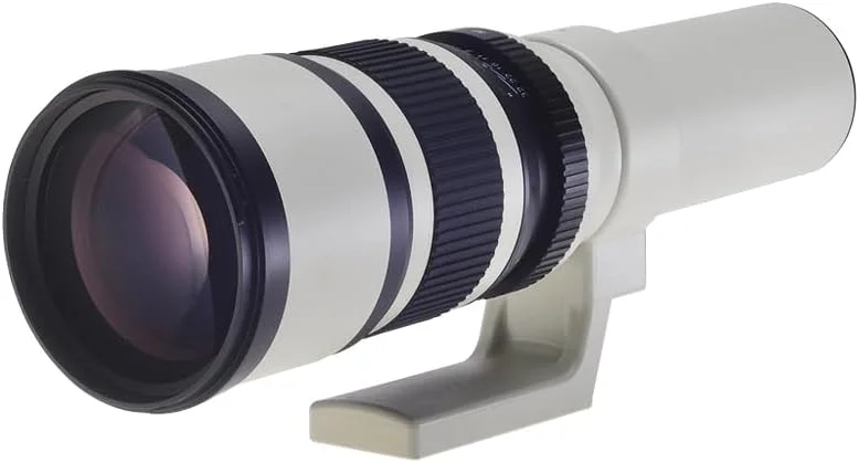 لنز تله فوتو 500mm F6.3 سفید رنگ Lightdow به همراه حلقه آداپتور برای دوربین های DSLR کانن، نیکون، سونی و پنتاکس (Canon RF) لنز تله فوتو 500mm F6.3 سفید رنگ Lightdow به همراه حلقه آداپتور برای دوربین های DSLR کانن، نیکون، سونی و پنتاکس (Canon RF)