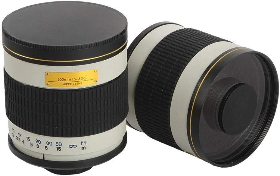 لنز آینه ای تله فوتو 500 میلی متری F6.3 مشکی/سفید Lightdow + حلقه آداپتور مانت T2 برای دوربین های DSLR کانن، نیکون، پنتاکس و سونی (کانن EF-M مشکی) لنز آینه ای تله فوتو 500 میلی متری F6.3 مشکی/سفید Lightdow + حلقه آداپتور مانت T2 برای دوربین های DSLR کانن، نیکون، پنتاکس و سونی (کانن EF-M مشکی)