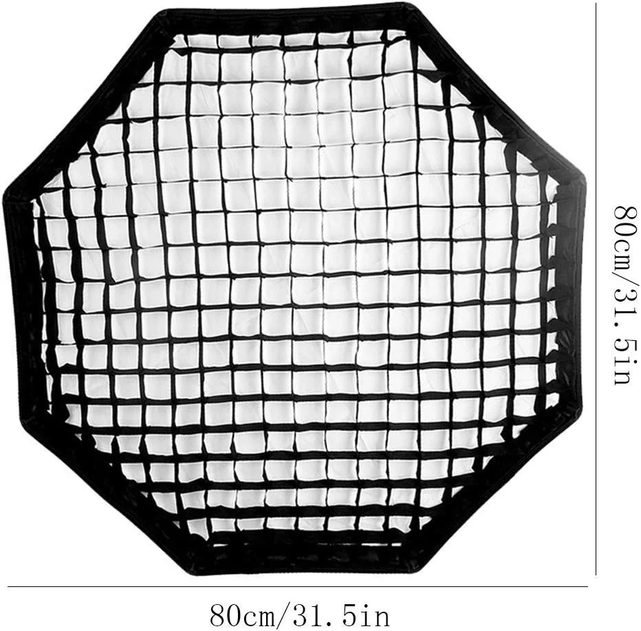 ZJCQA شبکه لانه زنبوری عکاسی 80 سانتی متری / 31 اینچی برای سافت باکس چتری هشت ضلعی استودیو / استروب، سافت باکس تاشو هشت ضلعی چتری، لوازم جانبی استودیوی عکاسی برای پرتره و عکاسی محصول ZJCQA شبکه لانه زنبوری عکاسی 80 سانتی متری / 31 اینچی برای سافت باکس چتری هشت ضلعی استودیو / استروب، سافت باکس تاشو هشت ضلعی چتری، لوازم جانبی استودیوی عکاسی برای پرتره و عکاسی محصول