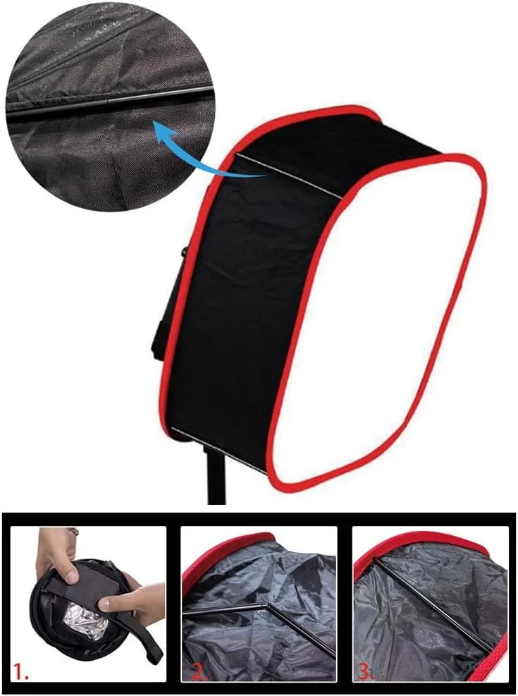 نرم کننده نور تاشو قابل حمل پنل ال ای دی، پخش کننده نور اتاق برای نور ال ای دی